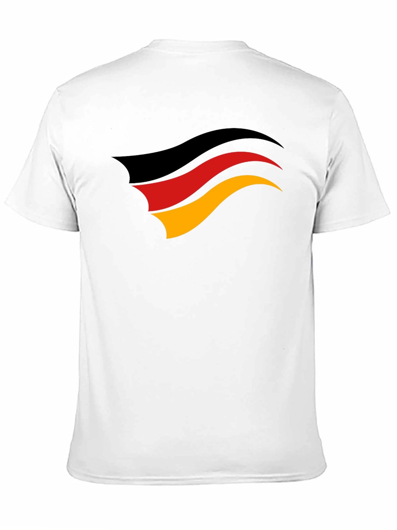 Germany Flag Graphic Tee - Black Cotton T-Shirt