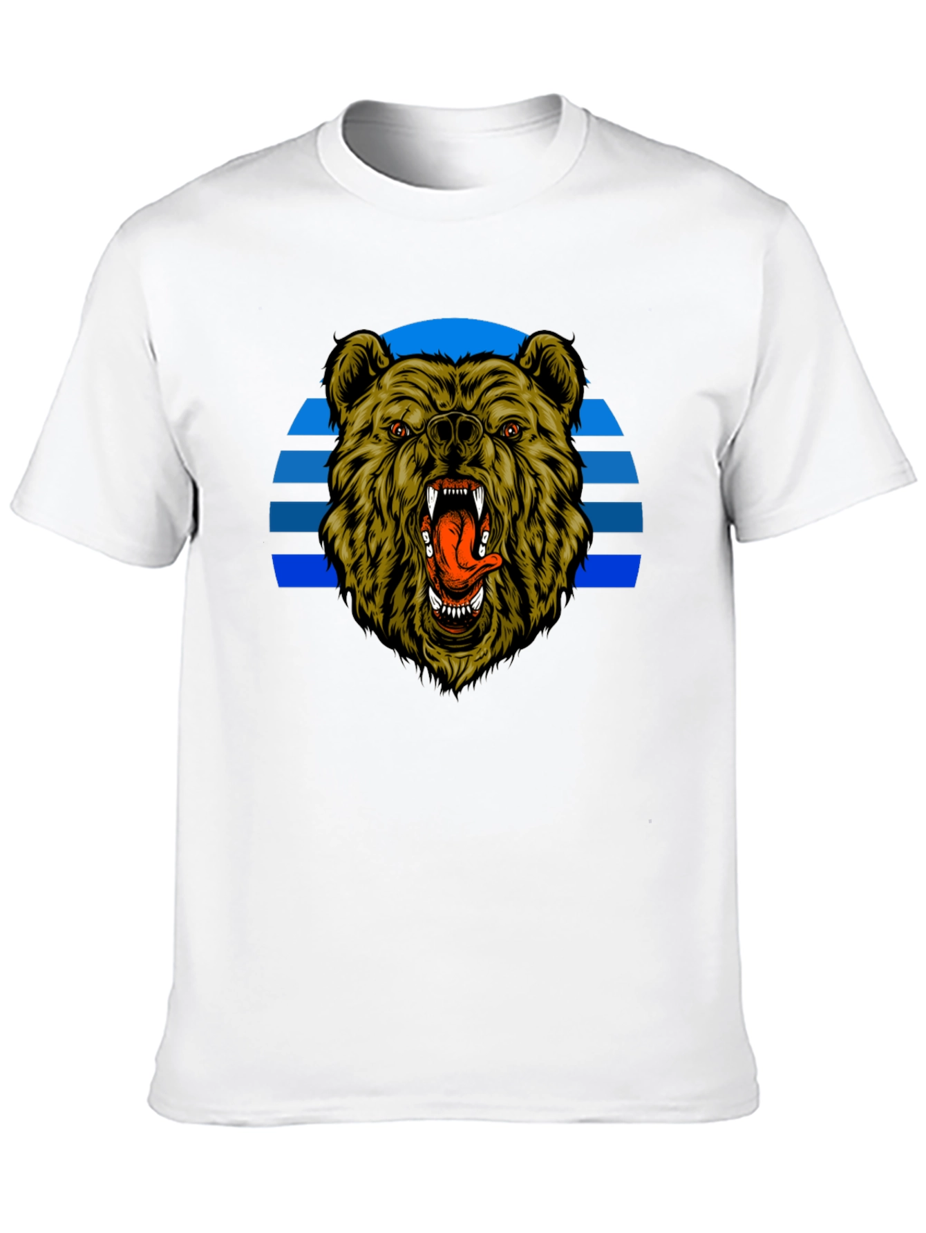 Grizzly Bear Graphic Black T-Shirt