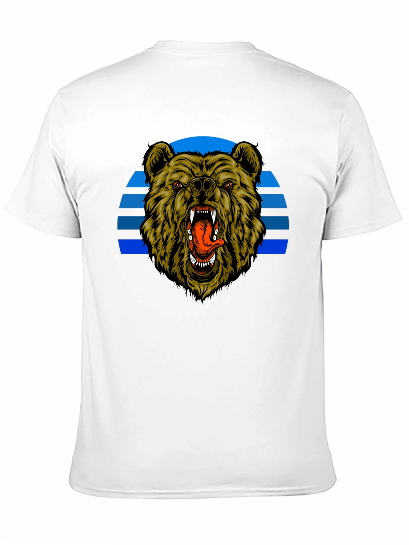 Grizzly Bear Graphic Black T-Shirt
