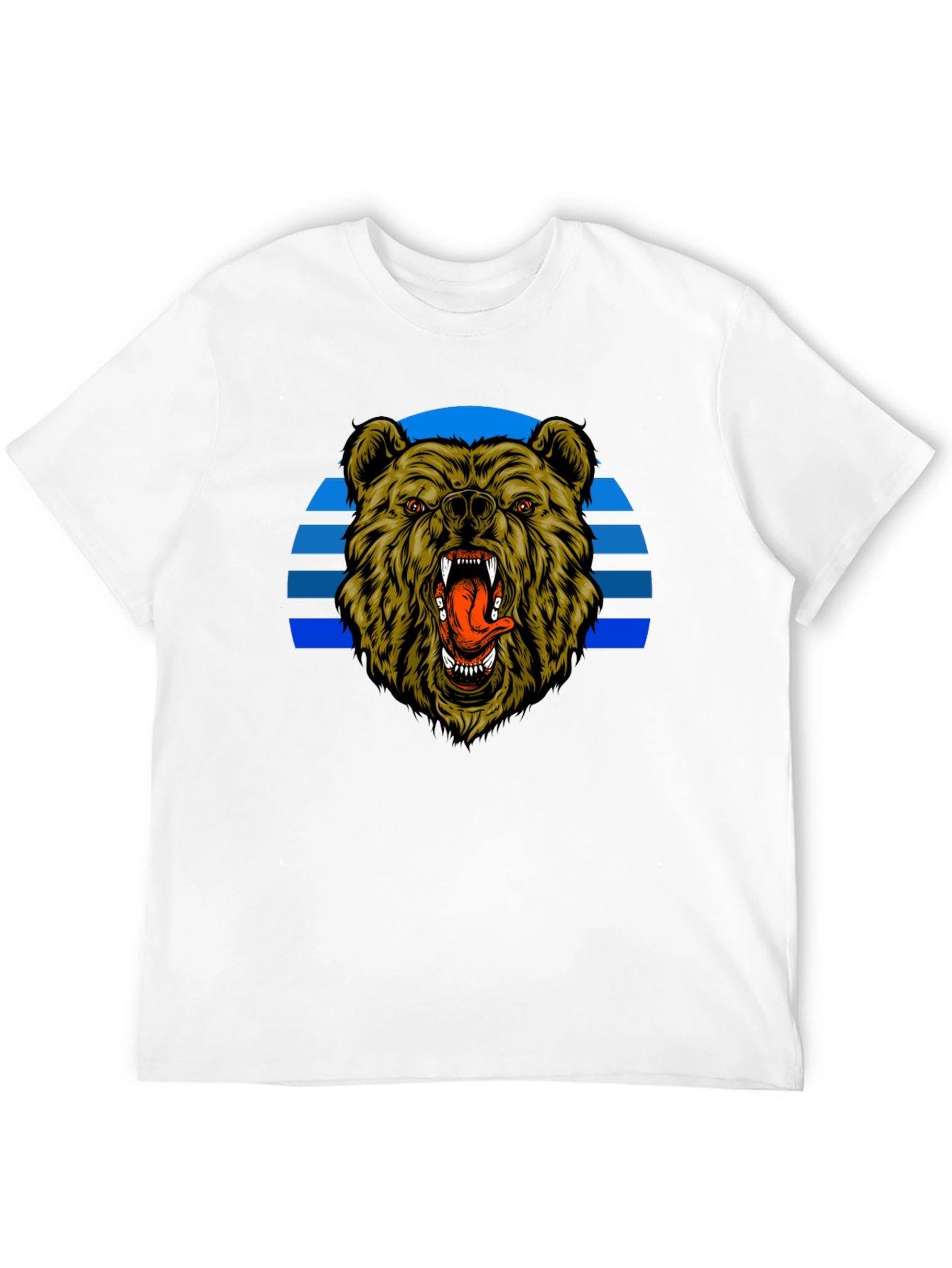 Grizzly Bear Graphic Black T-Shirt