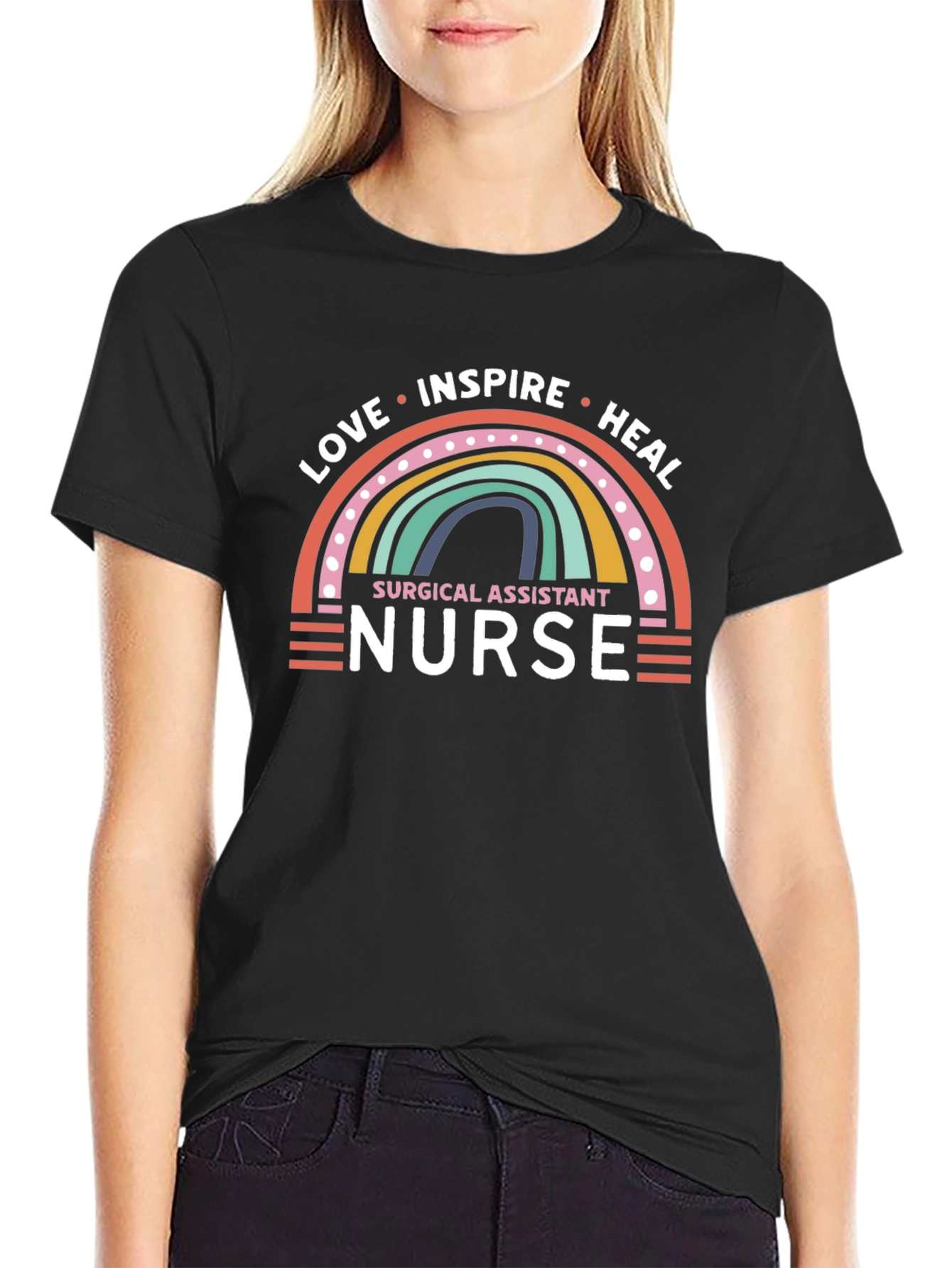 Love Inspire Heal Nurse Graphic Tee