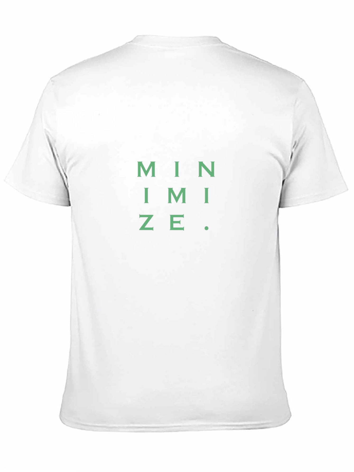 Minimalist Tee: Minimize Graphic Black T-Shirt