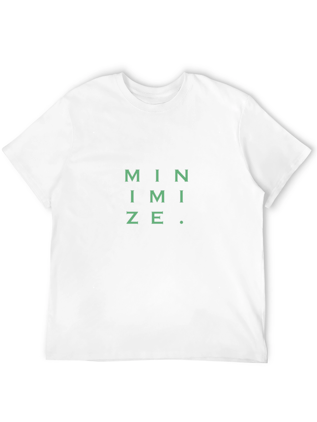 Minimalist Tee: Minimize Graphic Black T-Shirt