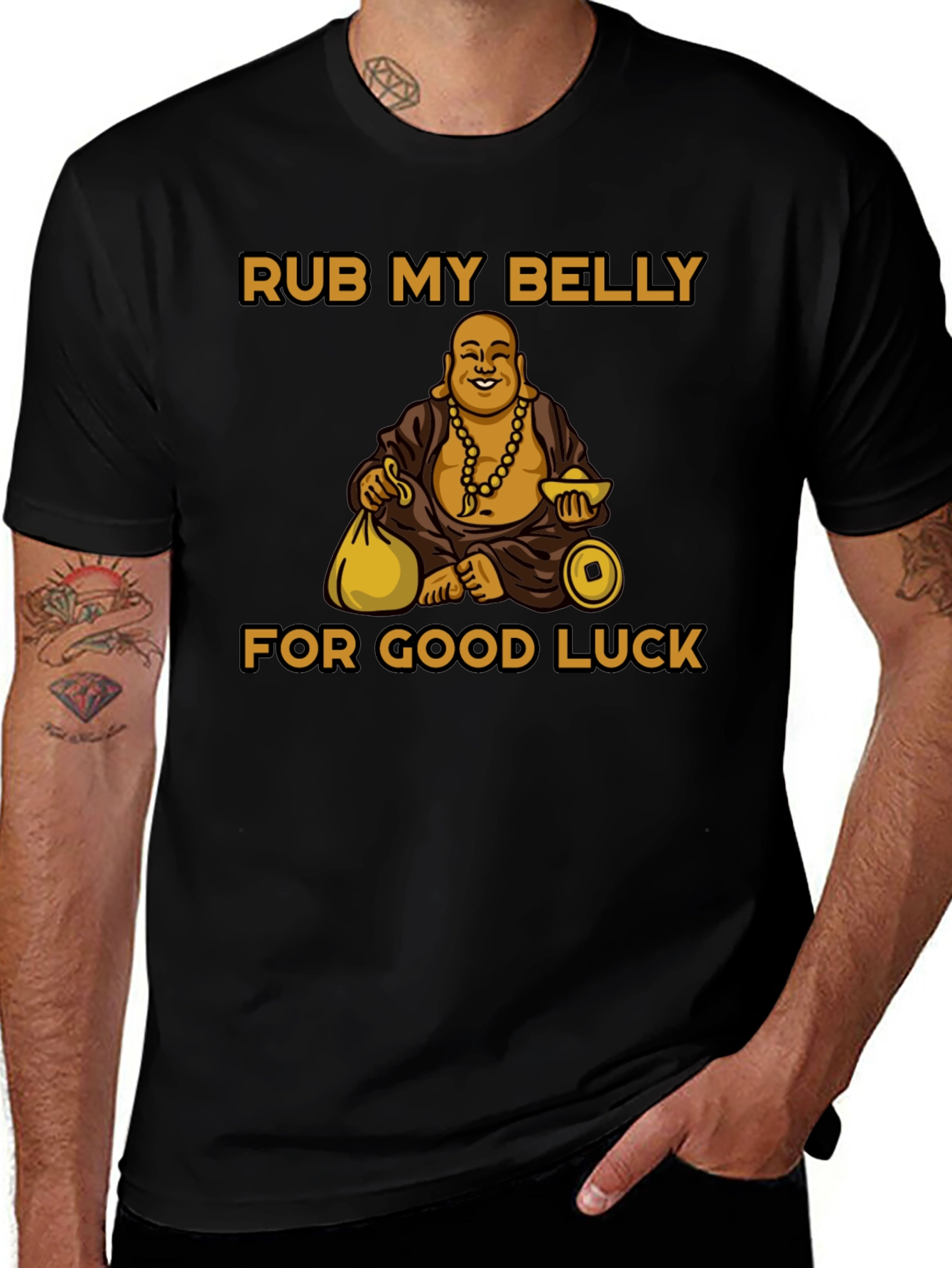 Rub My Belly for Good Luck T-Shirt