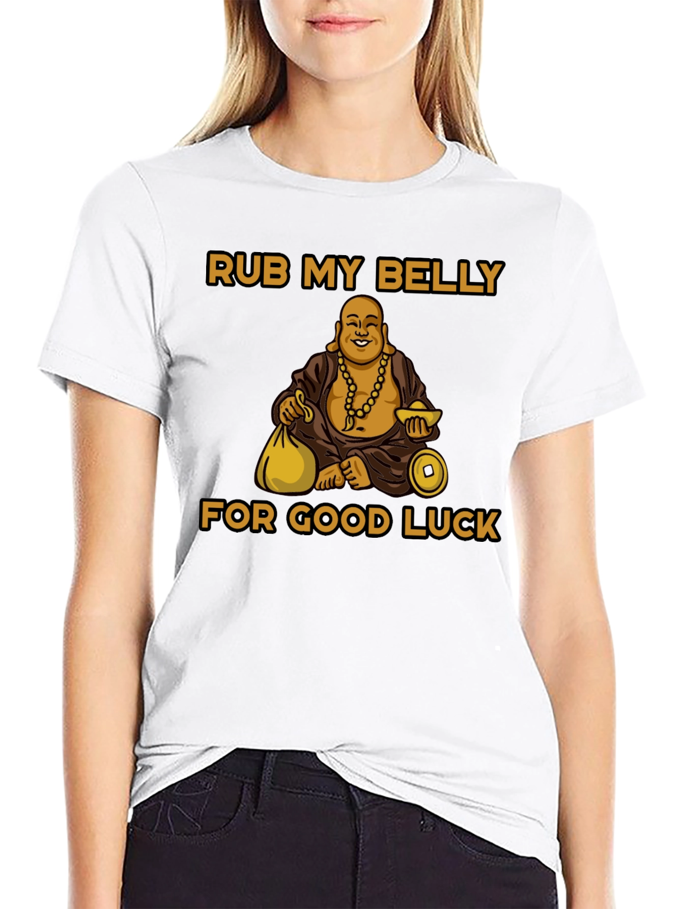Rub My Belly for Good Luck T-Shirt