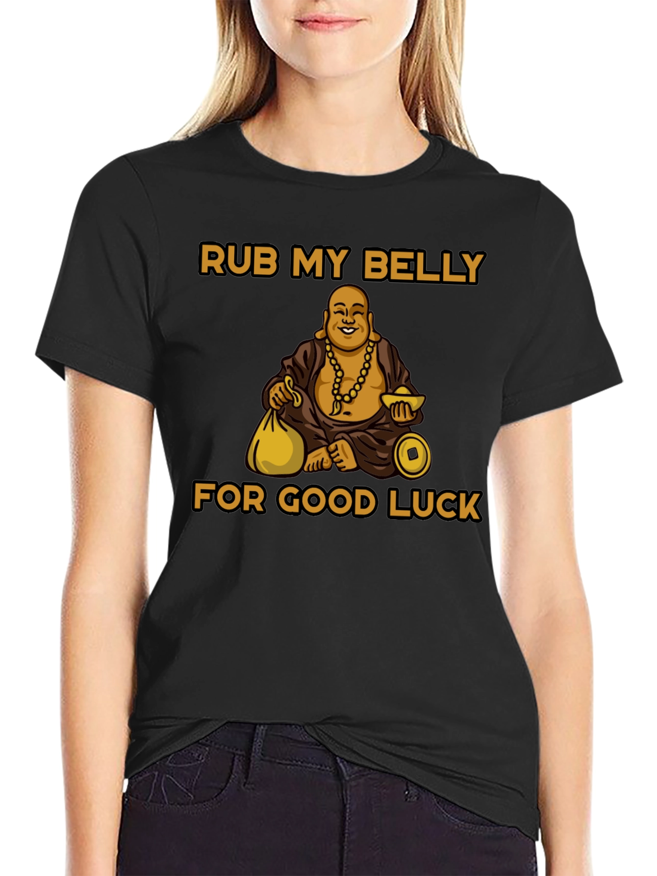 Rub My Belly for Good Luck T-Shirt