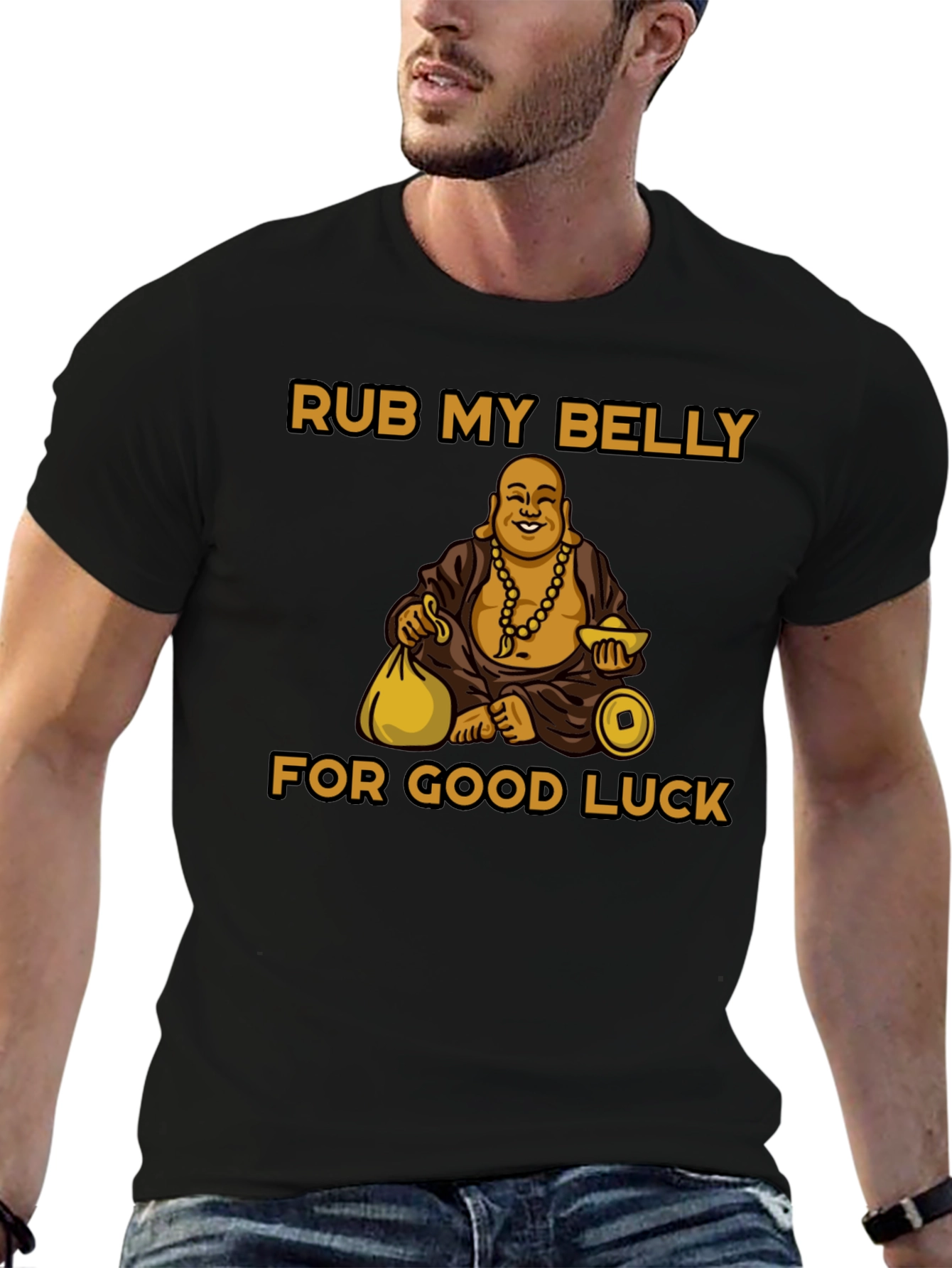Rub My Belly for Good Luck T-Shirt