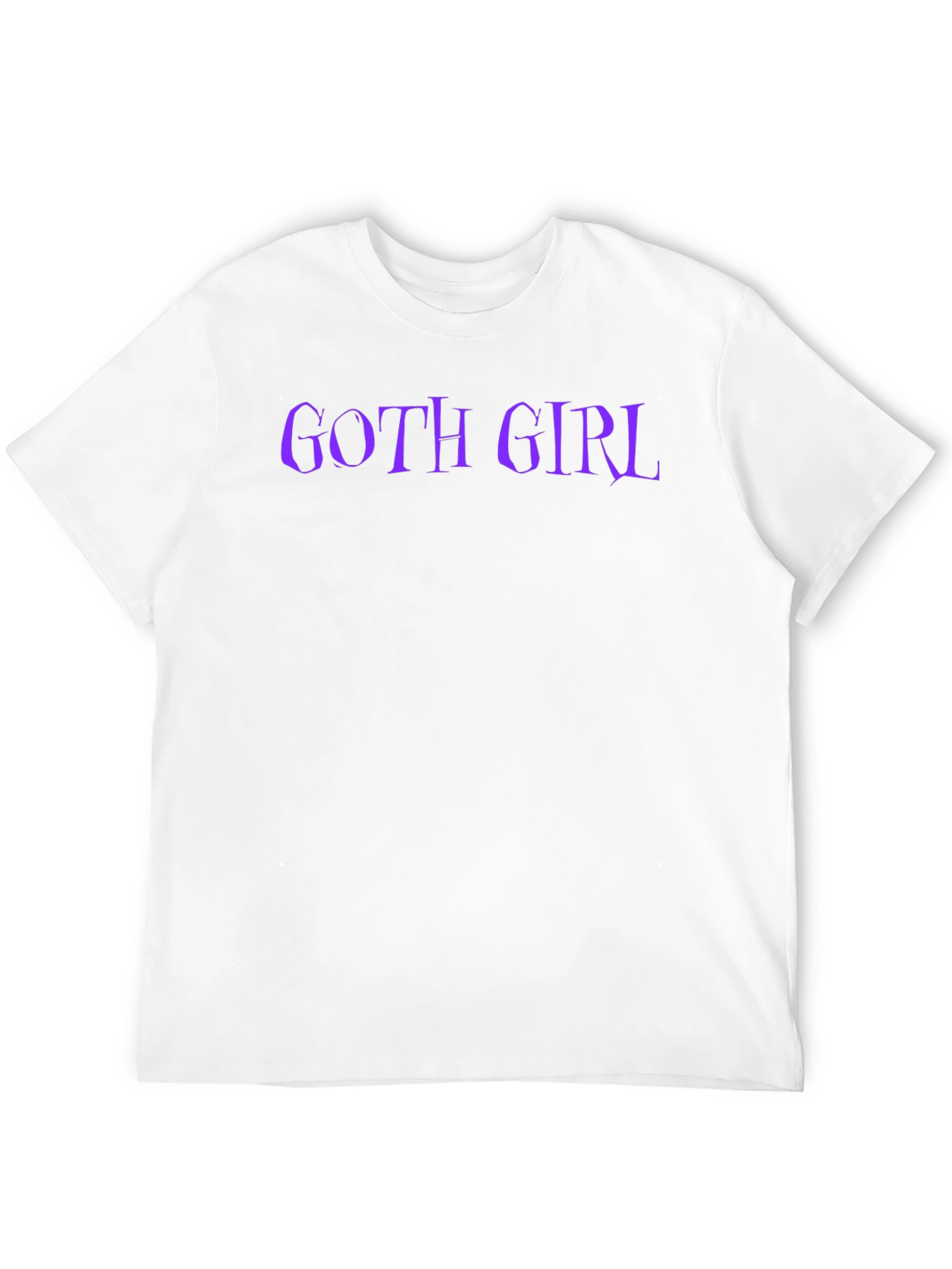 Goth Girl T-Shirt - Black Tee with Purple Text