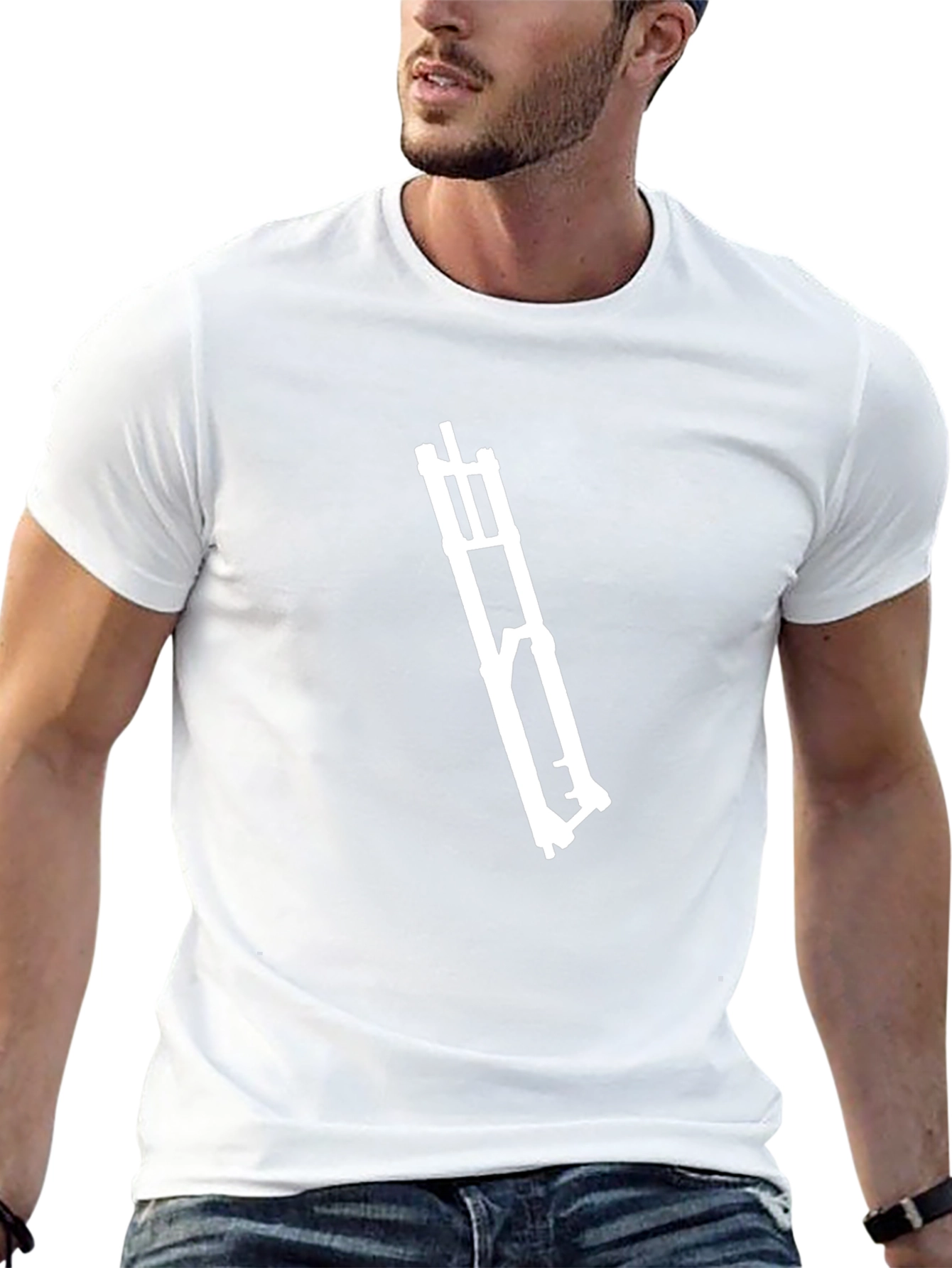 Mountain Bike Fork Graphic T-Shirt