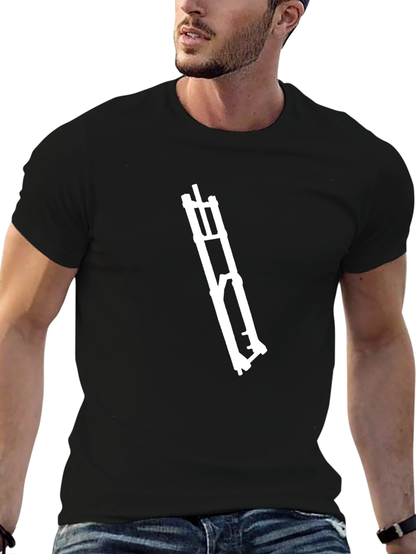Mountain Bike Fork Graphic T-Shirt