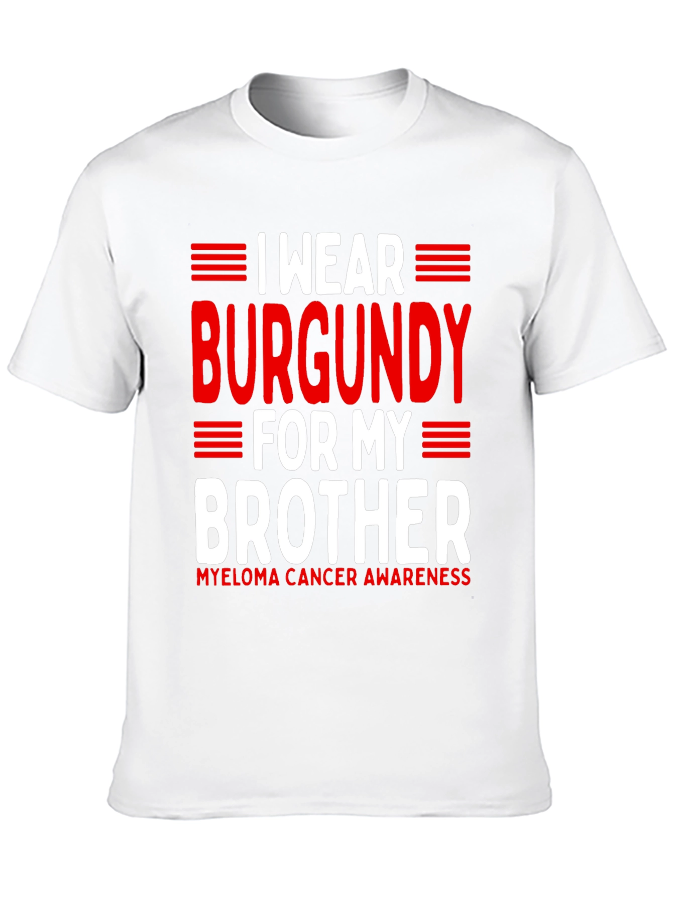 Burgundy Brother Awareness T-Shirt