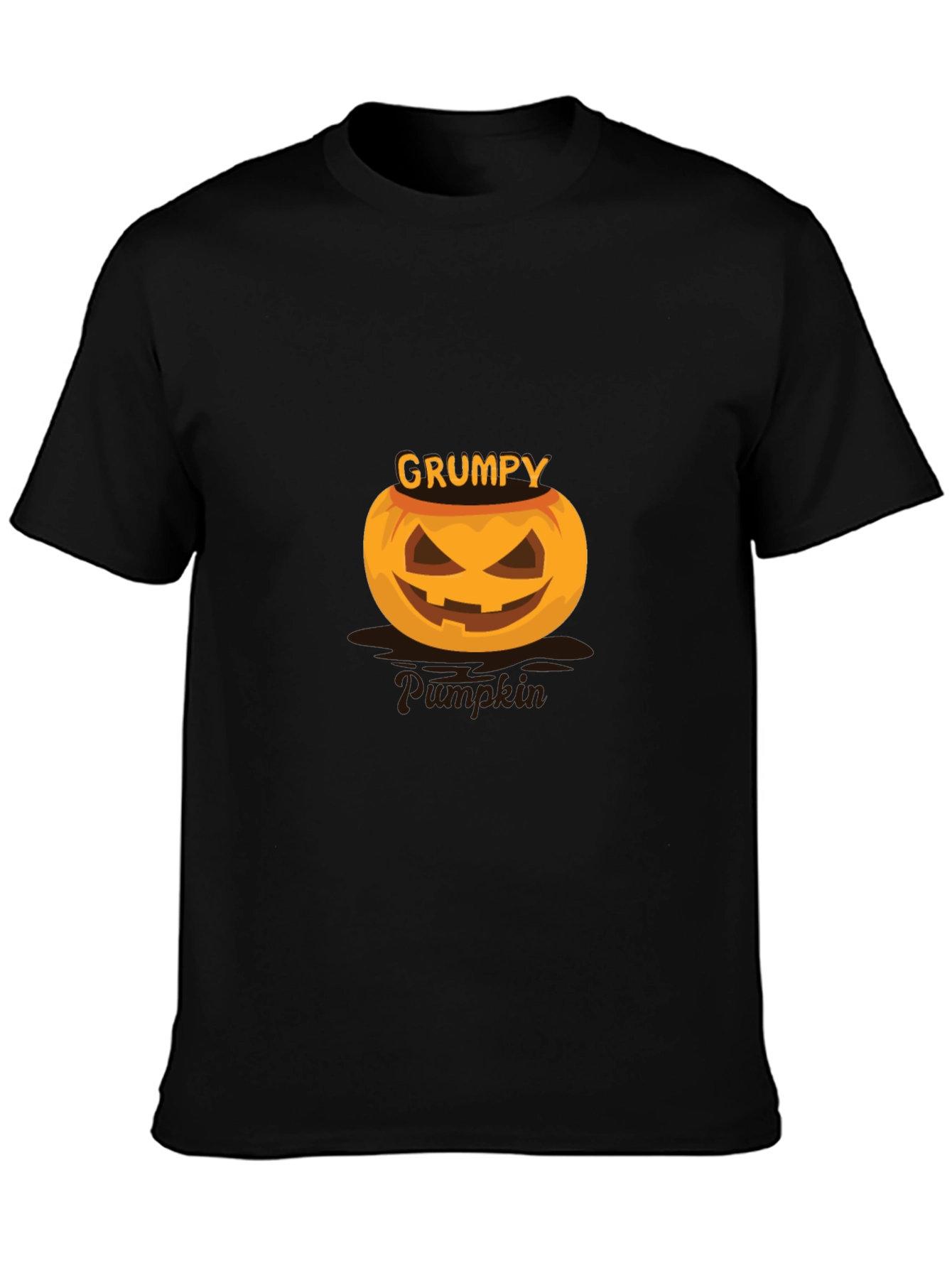 Grumpy Pumpkin Halloween T-Shirt