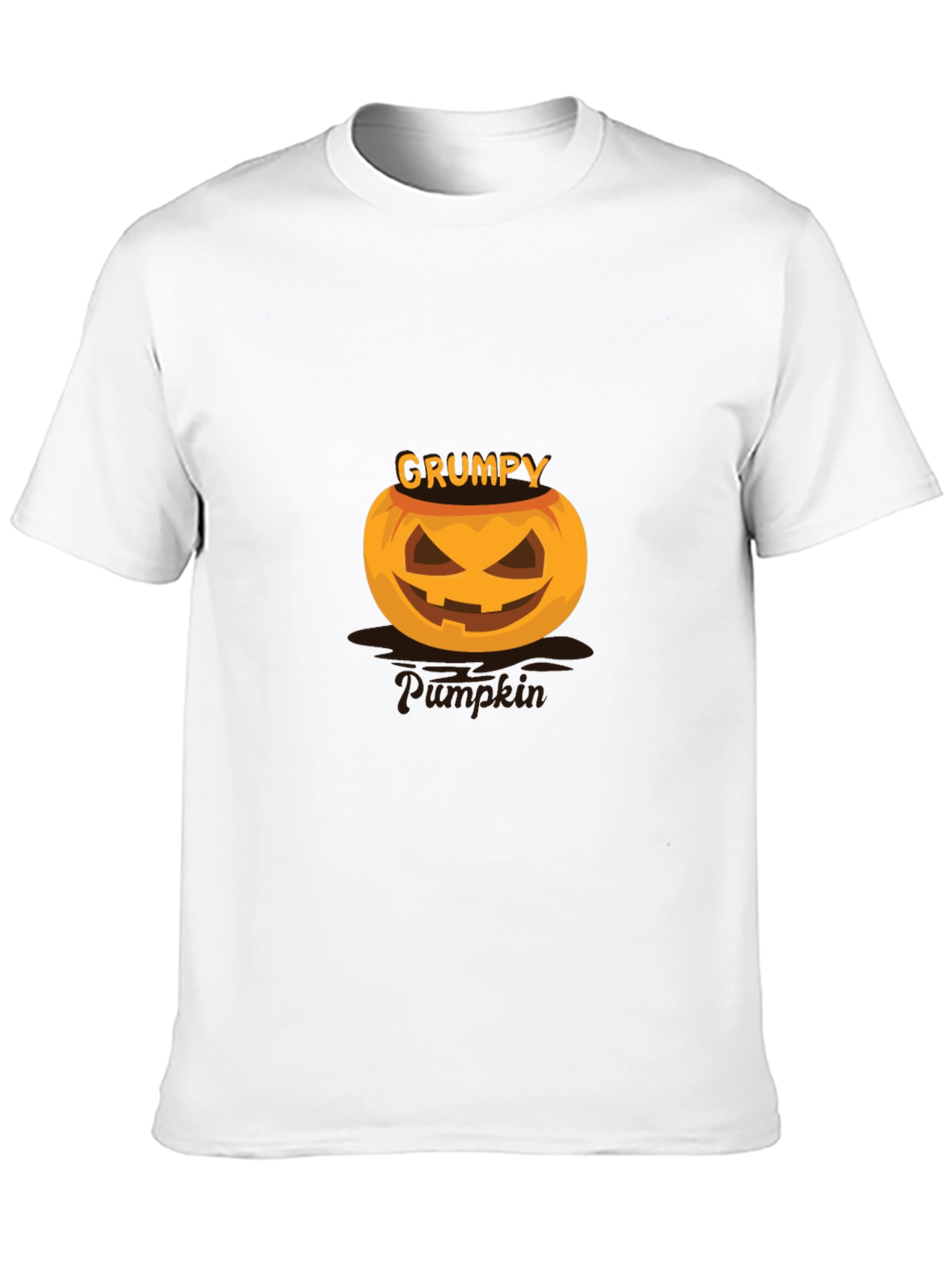 Grumpy Pumpkin Halloween T-Shirt