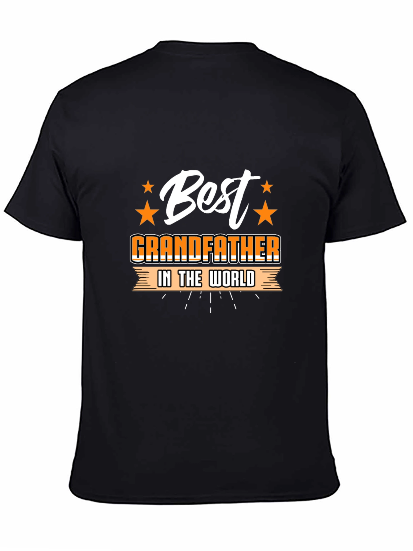 Best Grandfather T-Shirt - Black Graphic Tee