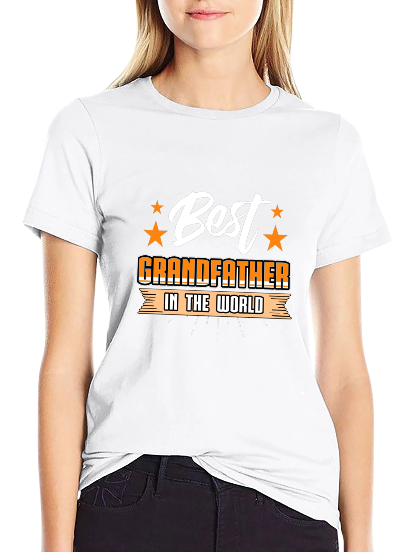 Best Grandfather T-Shirt - Black Graphic Tee