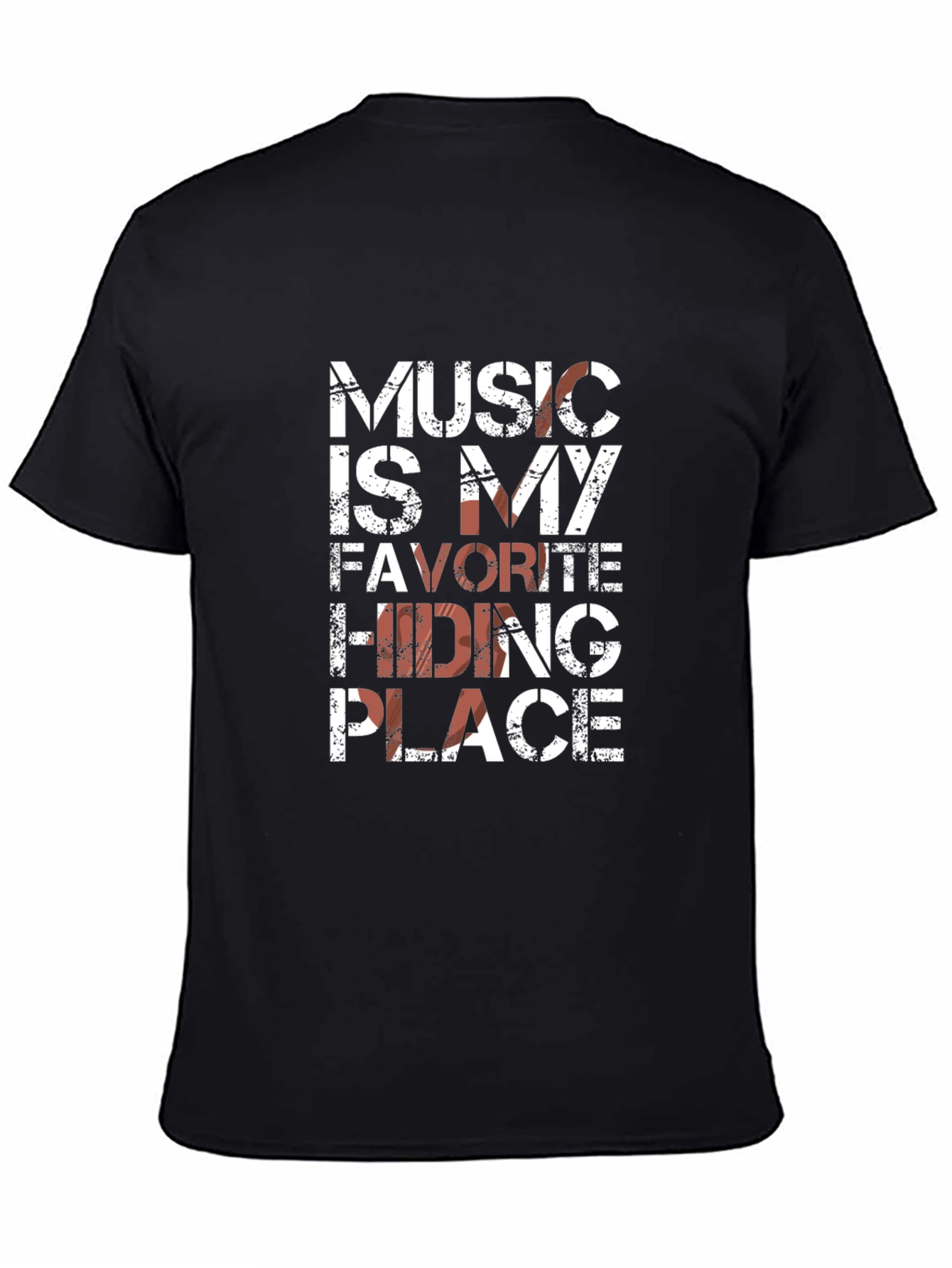 Music Is My Favorite Hiding Place Graphic Tee
