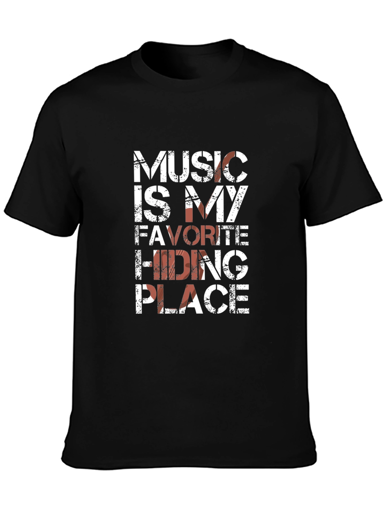 Music Is My Favorite Hiding Place Graphic Tee