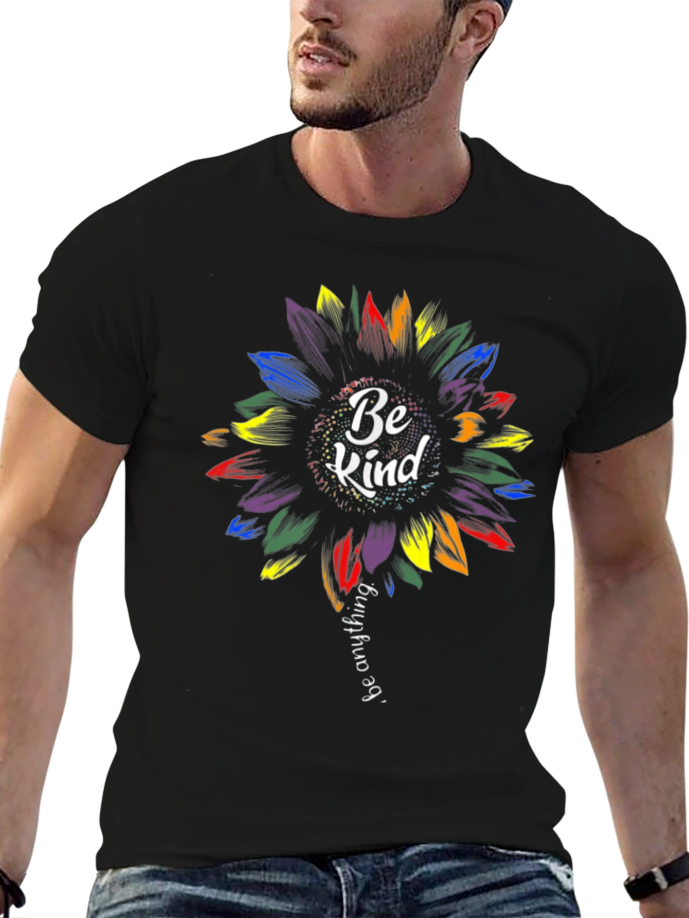 Be Kind Sunflower Graphic T-Shirt