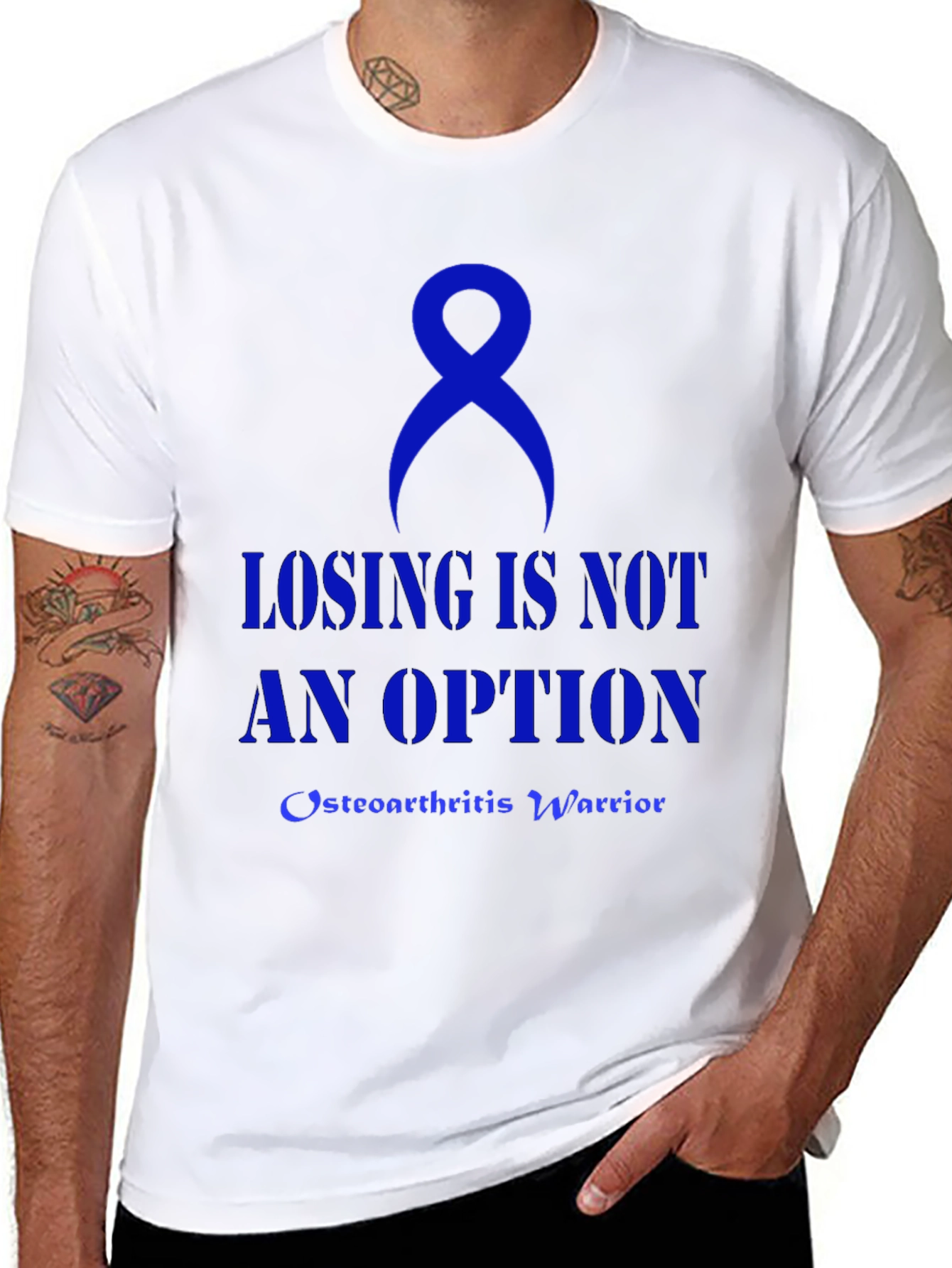 Osteoarthritis Warrior Awareness Ribbon T-Shirt