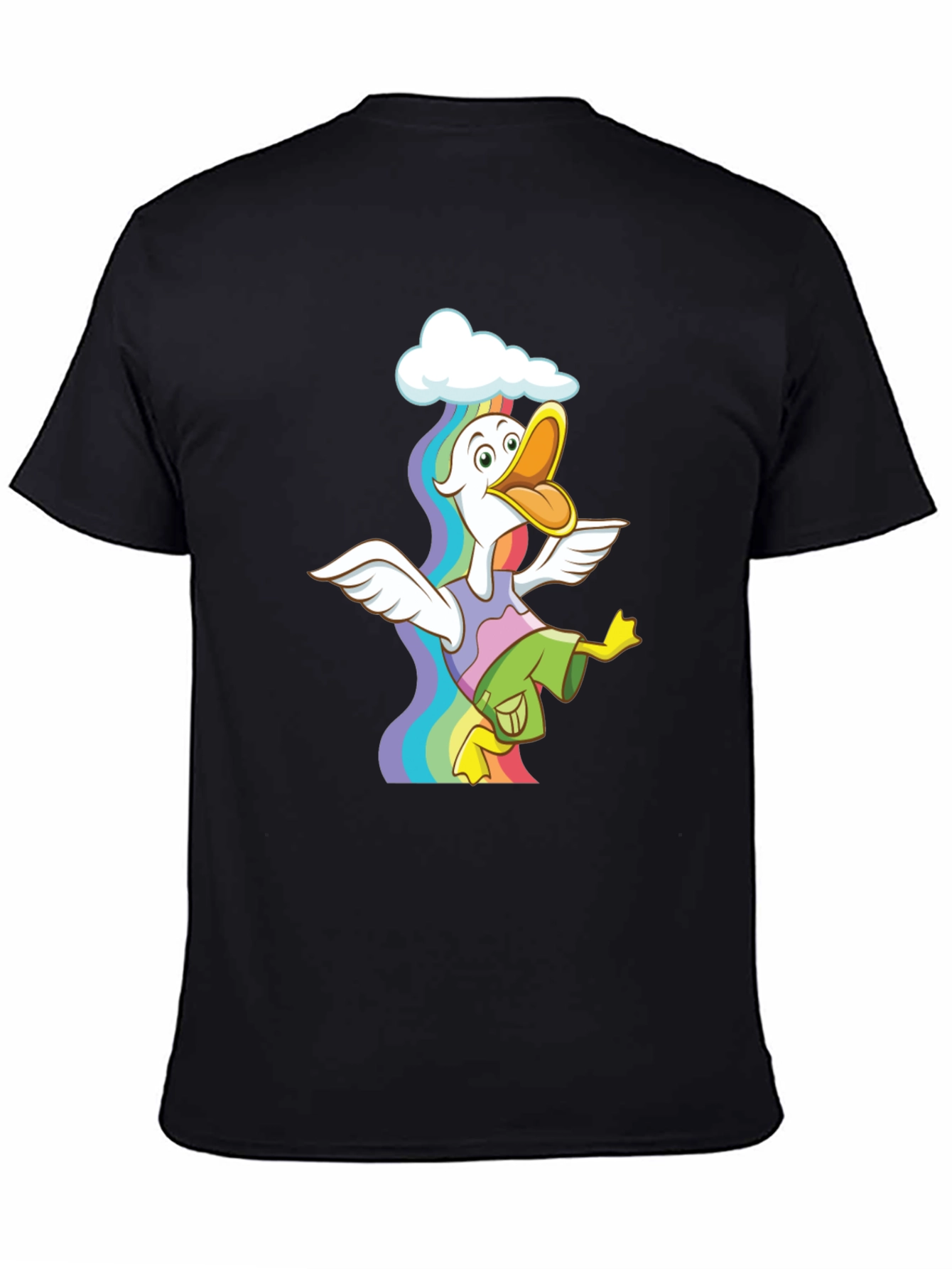 Rainbow Duck Graphic Tee - Funky & Fun