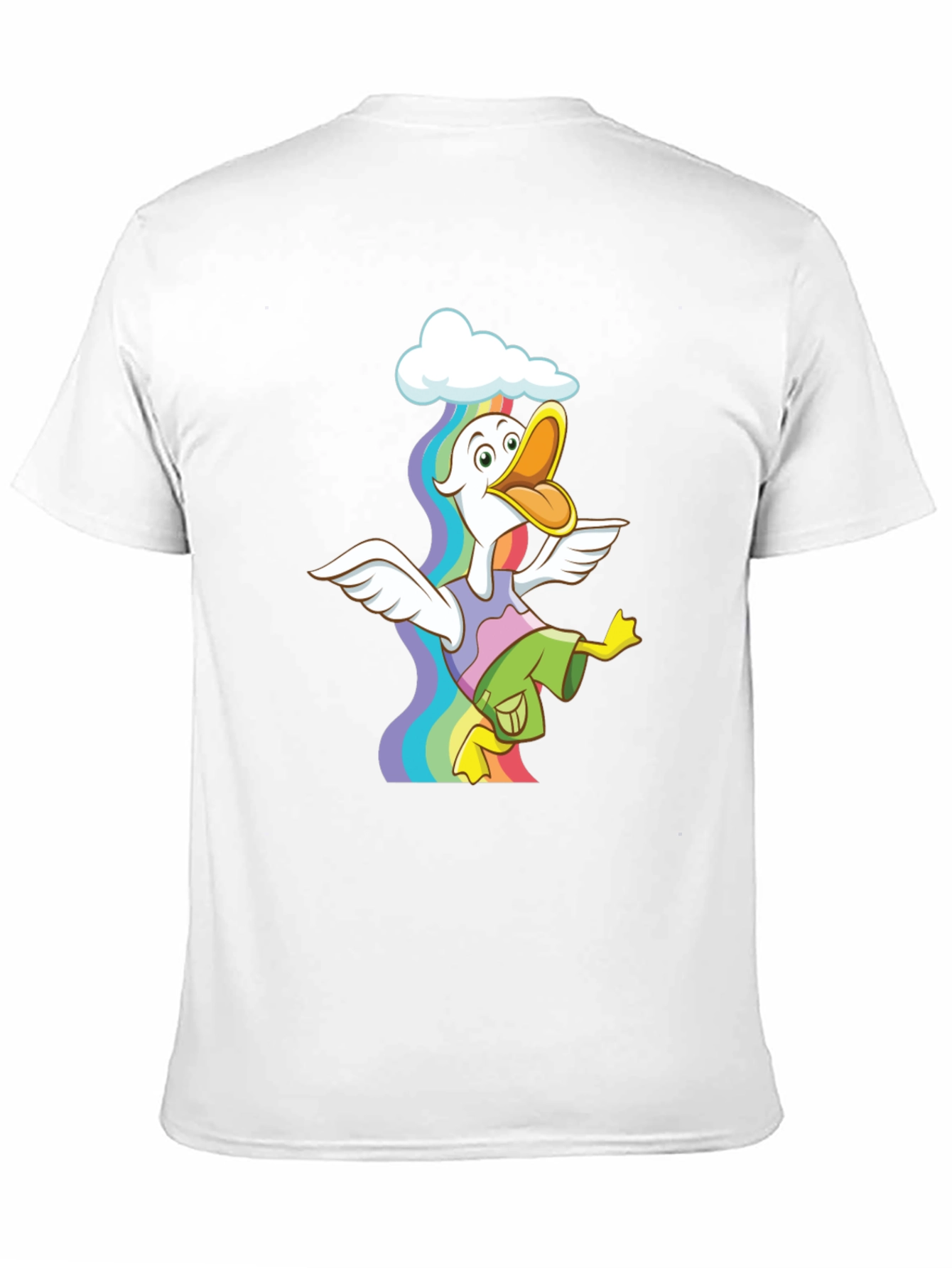 Rainbow Duck Graphic Tee - Funky & Fun