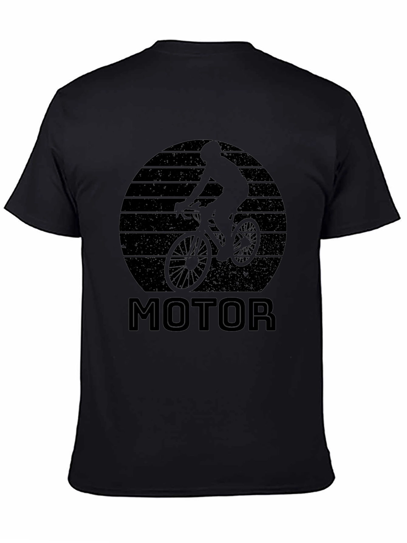 Motorcycle Graphic Black T-Shirt