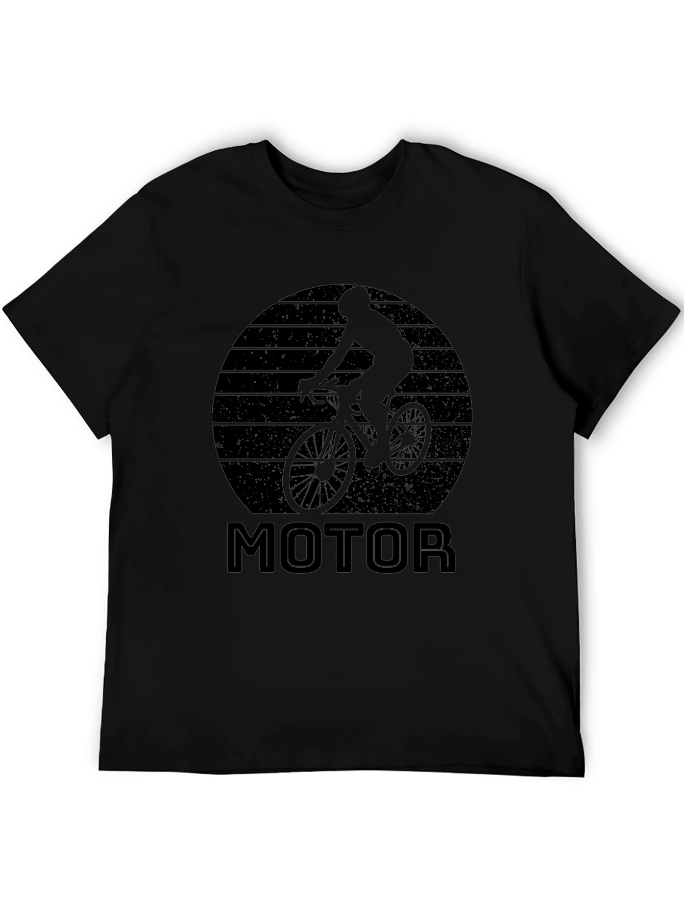 Motorcycle Graphic Black T-Shirt