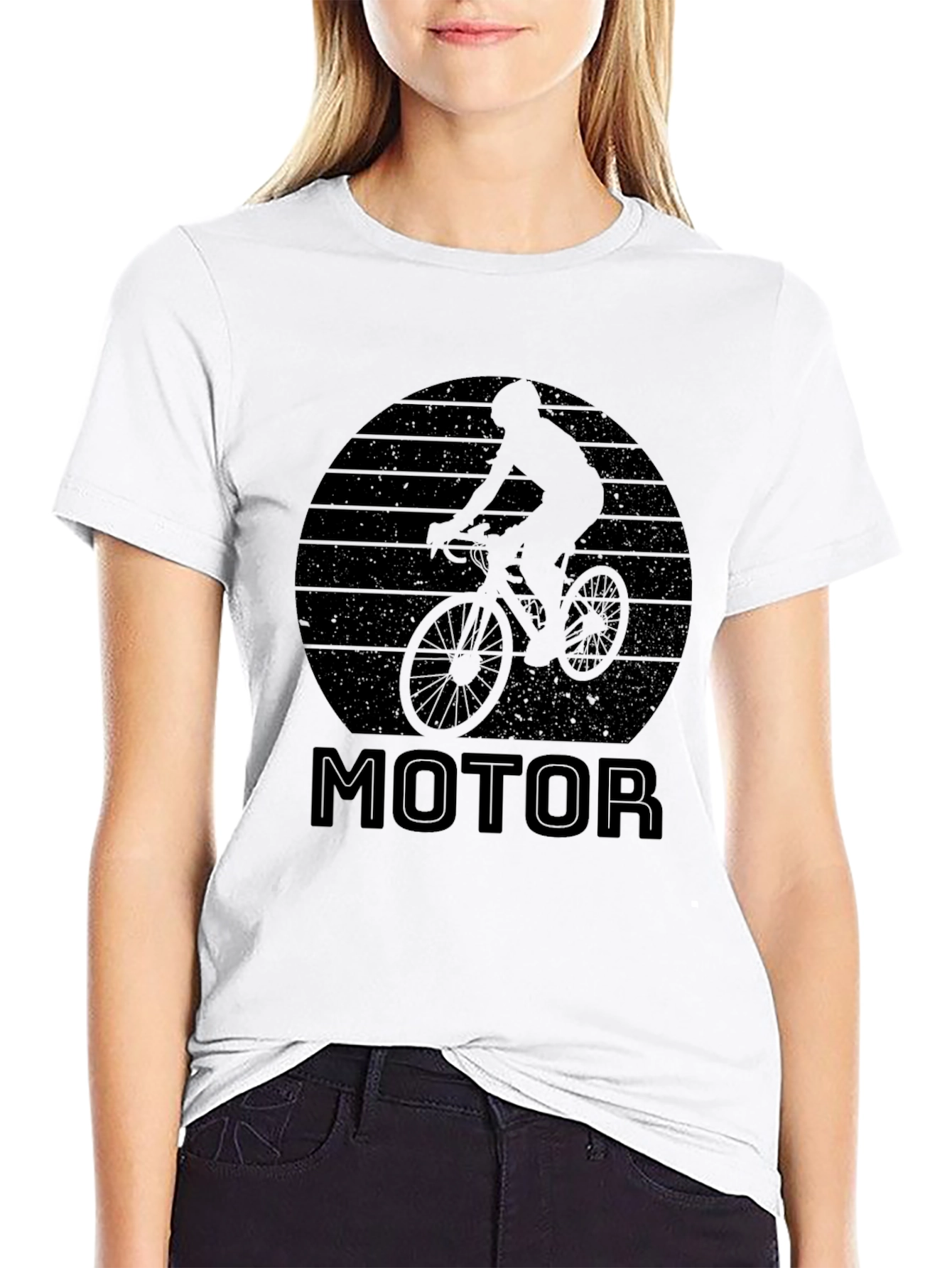 Motorcycle Graphic Black T-Shirt