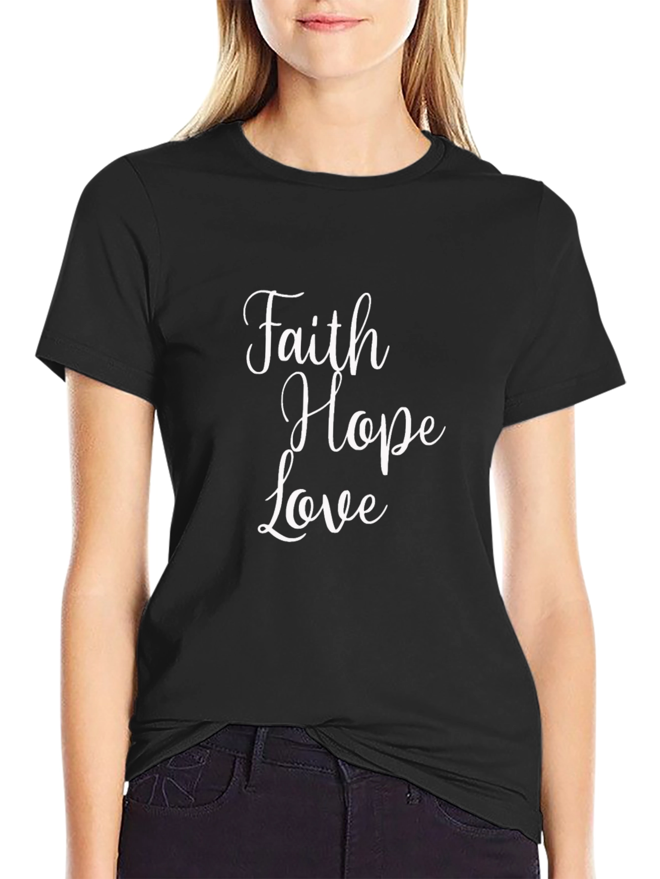 Faith Hope Love Crewneck T-Shirt