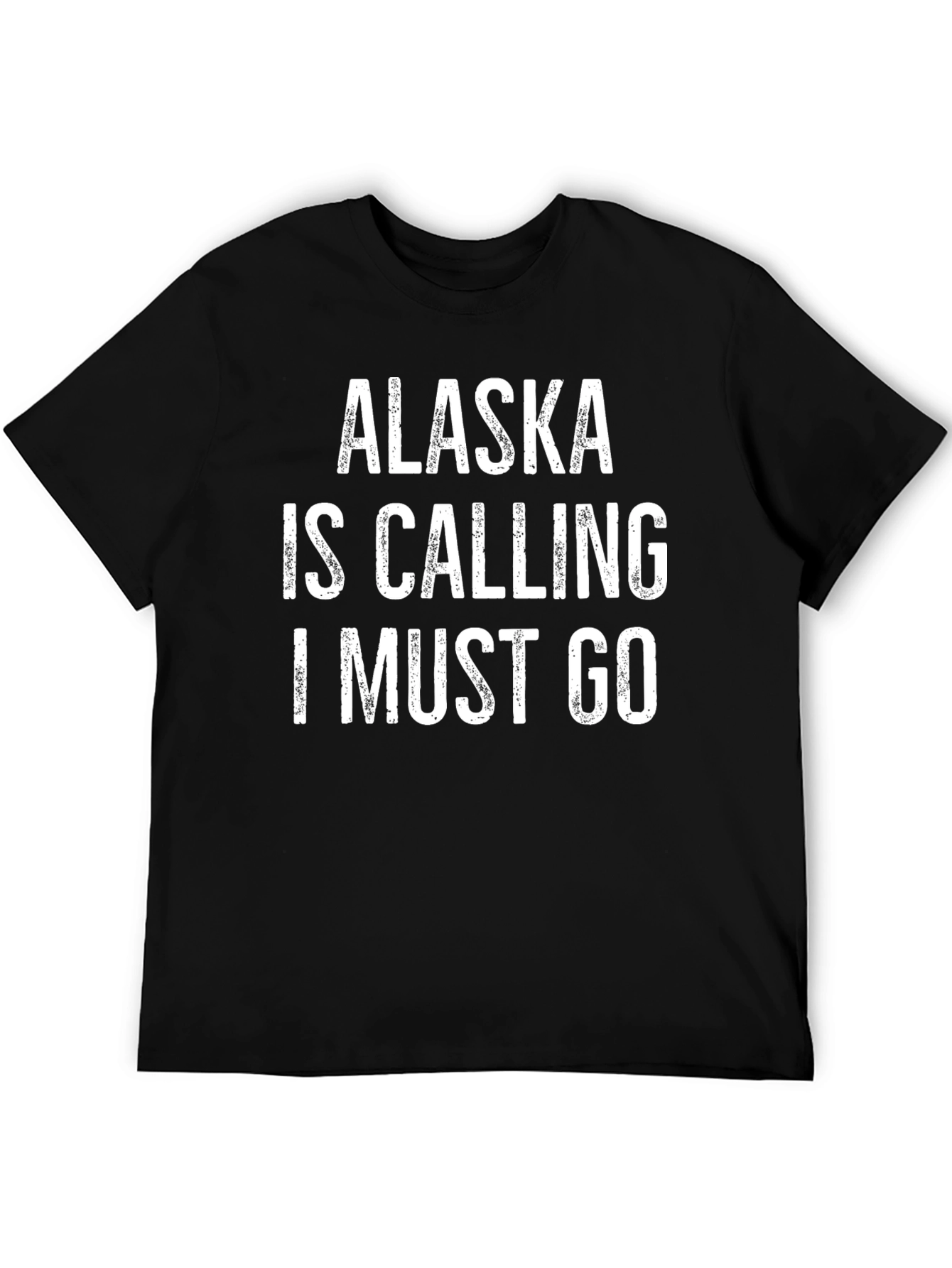 Alaska is Calling Graphic Tee - Black