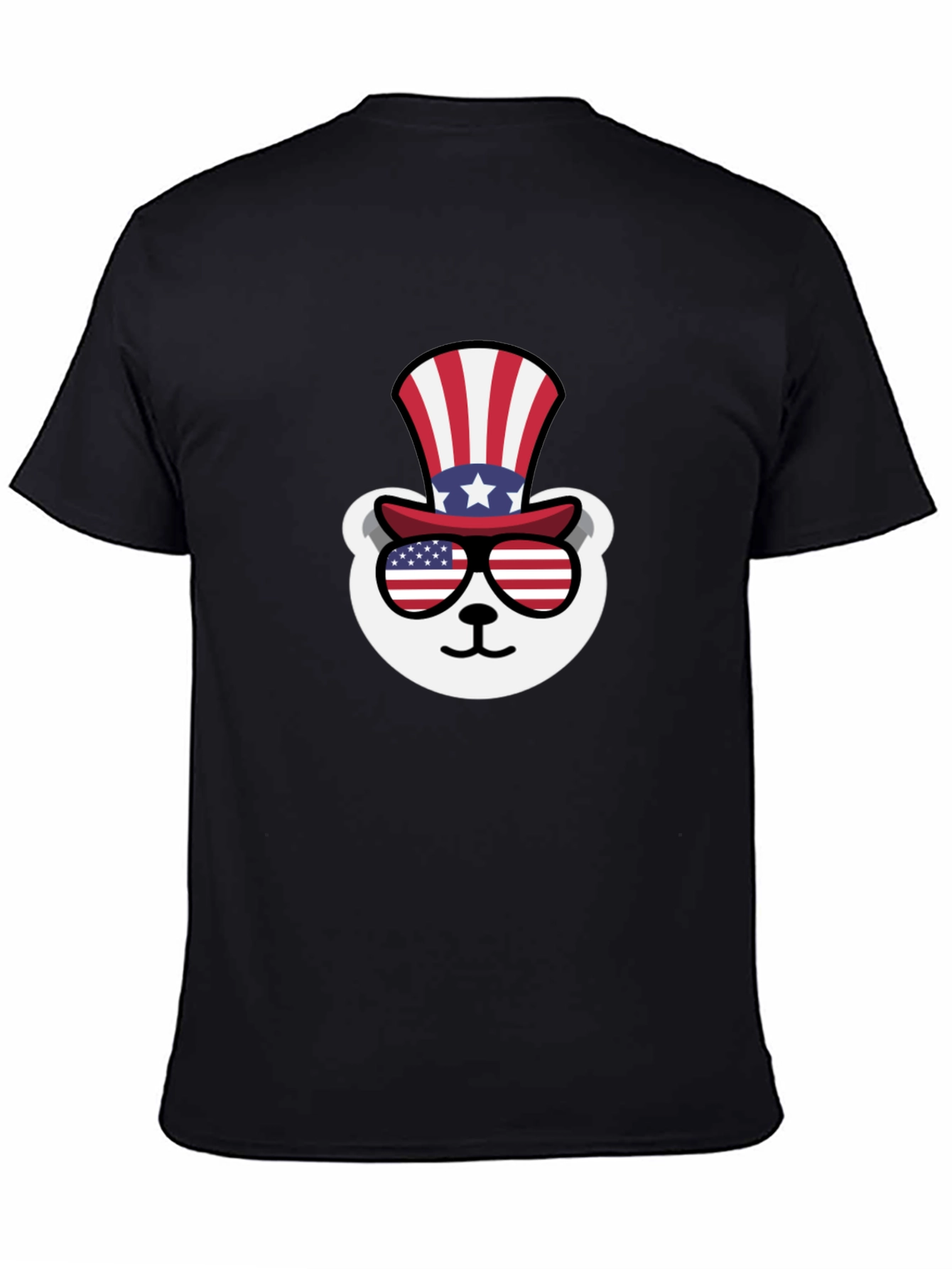 Patriotic Bear T-Shirt: Stars Stripes & Cool Shades!