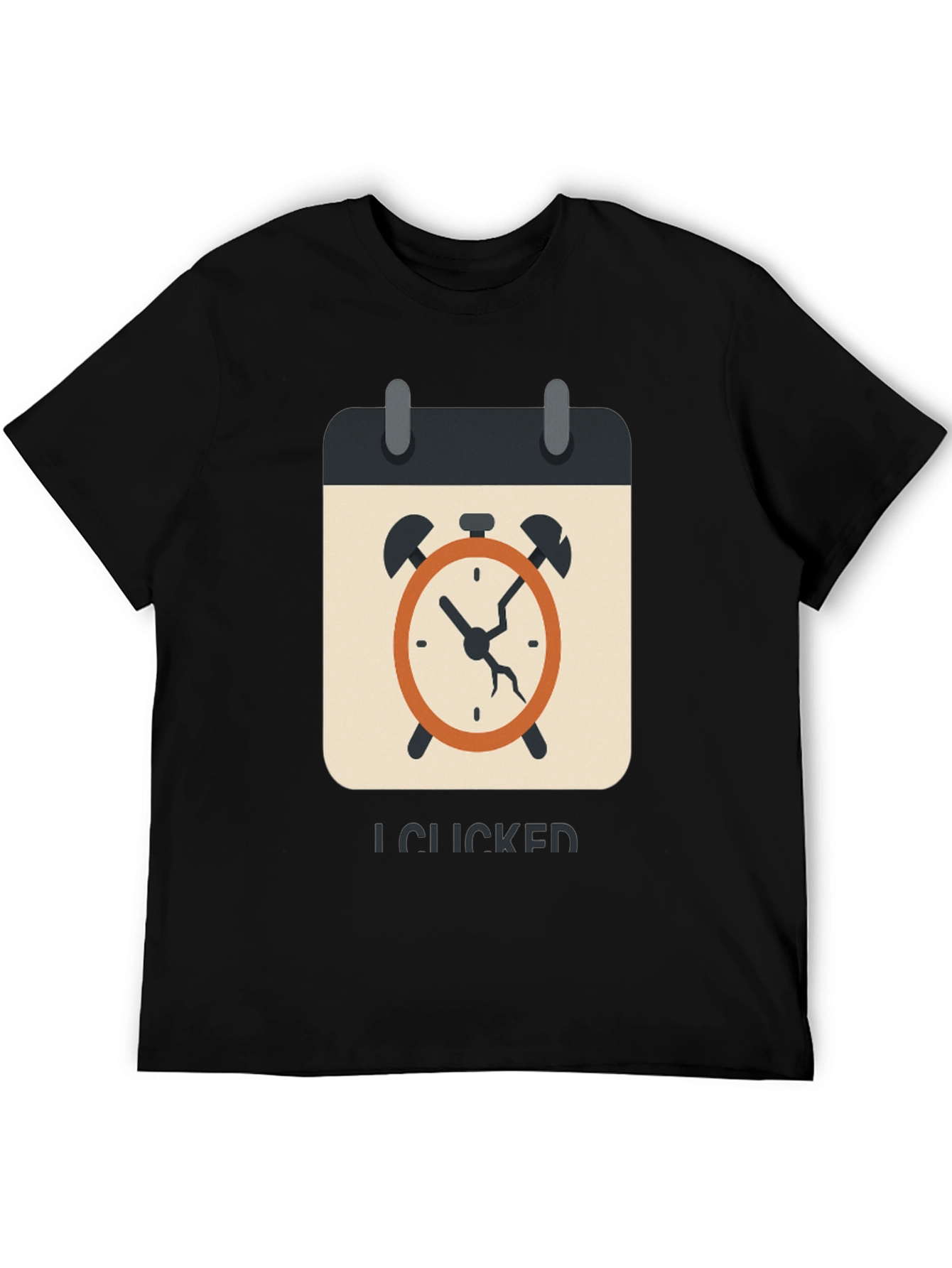 I Clicked Time: Graphic Print T-Shirt