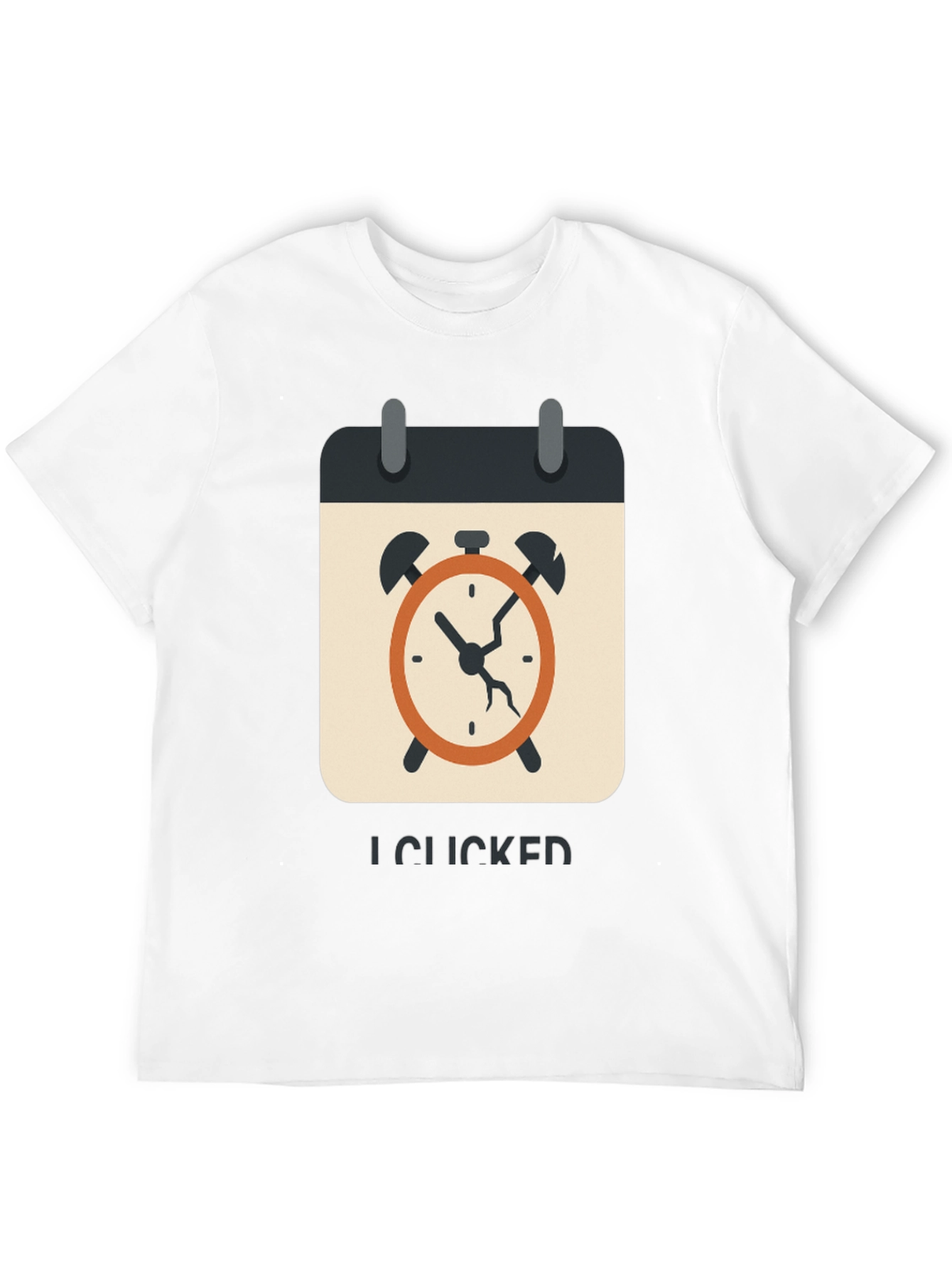 I Clicked Time: Graphic Print T-Shirt