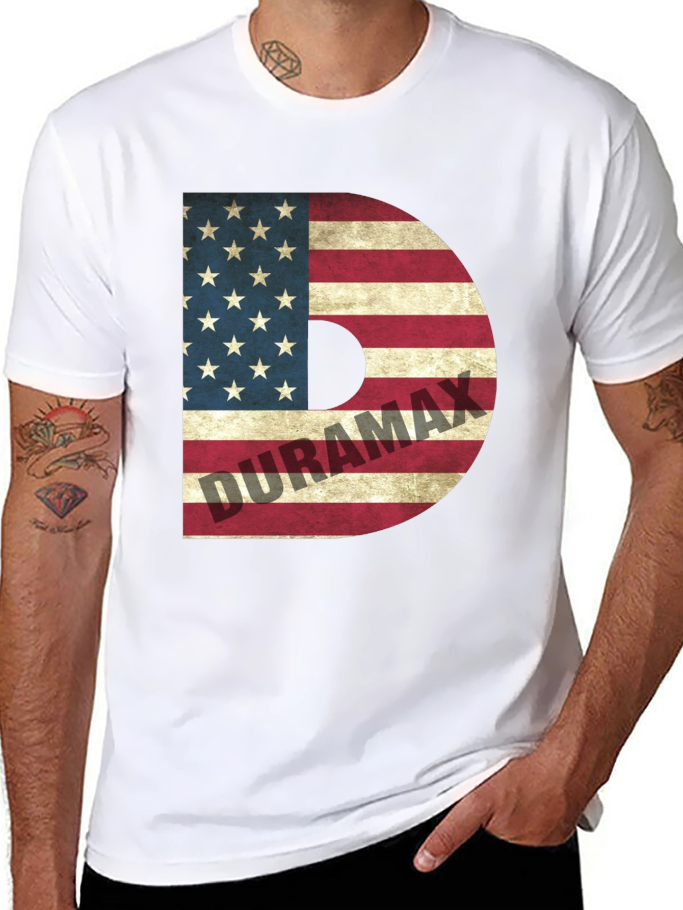 Duramax American Flag Graphic T-Shirt