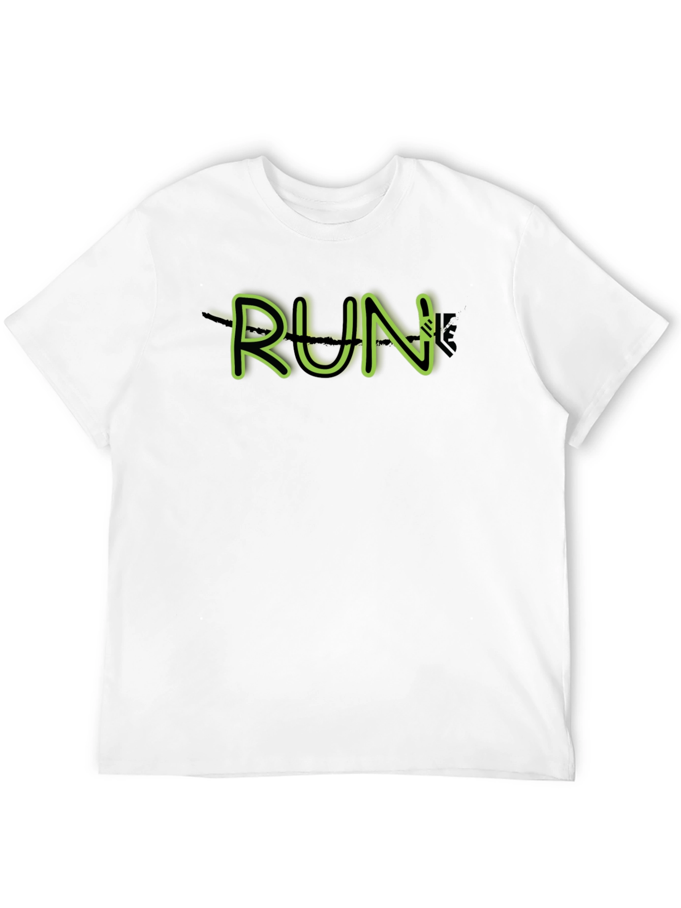 Black RUN T-Shirt - Athletic Style