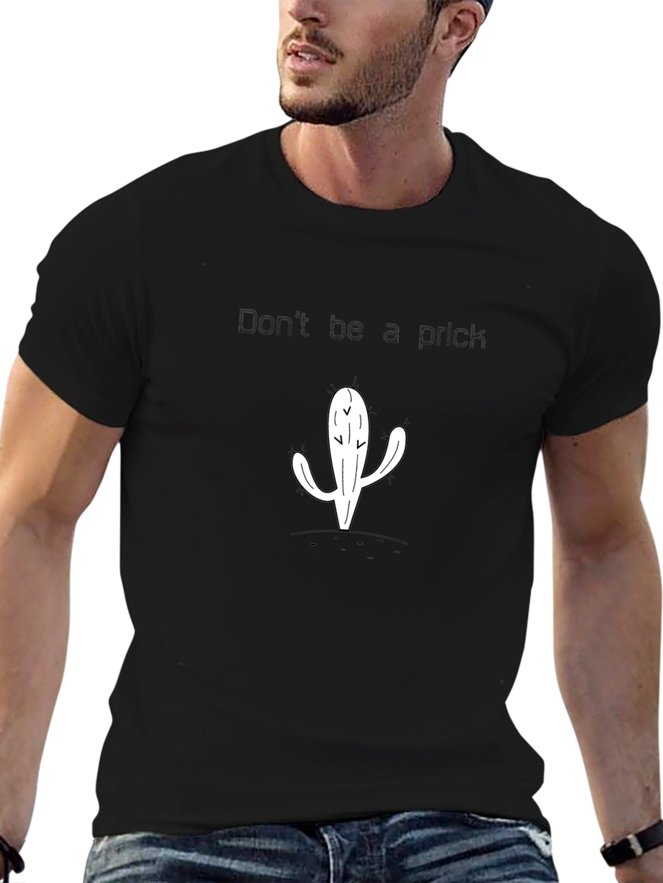 Funny Cactus Graphic T-Shirt - Dont Be a Prick
