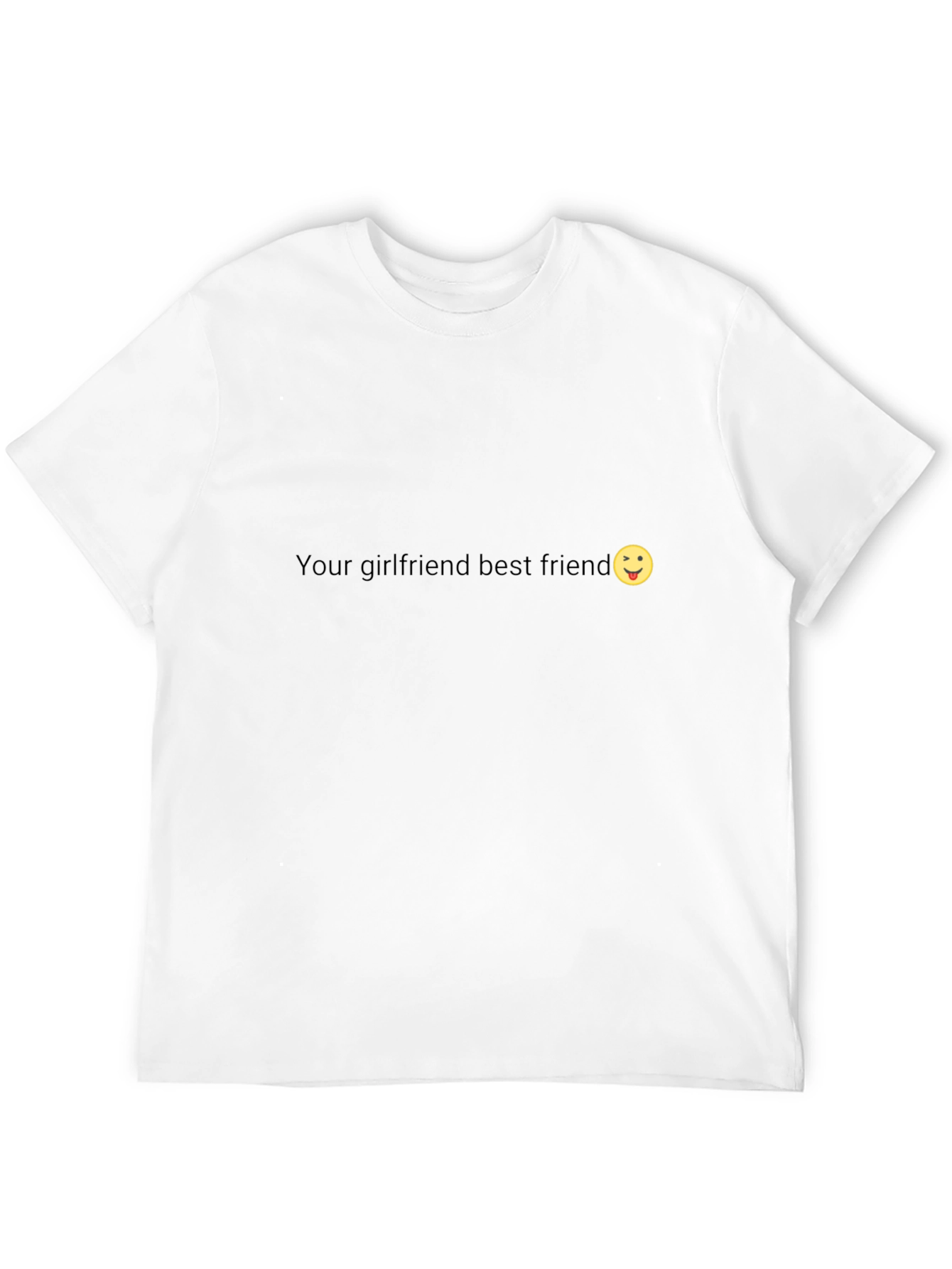 Your Girlfriend Best Friend Emoji Black T-Shirt