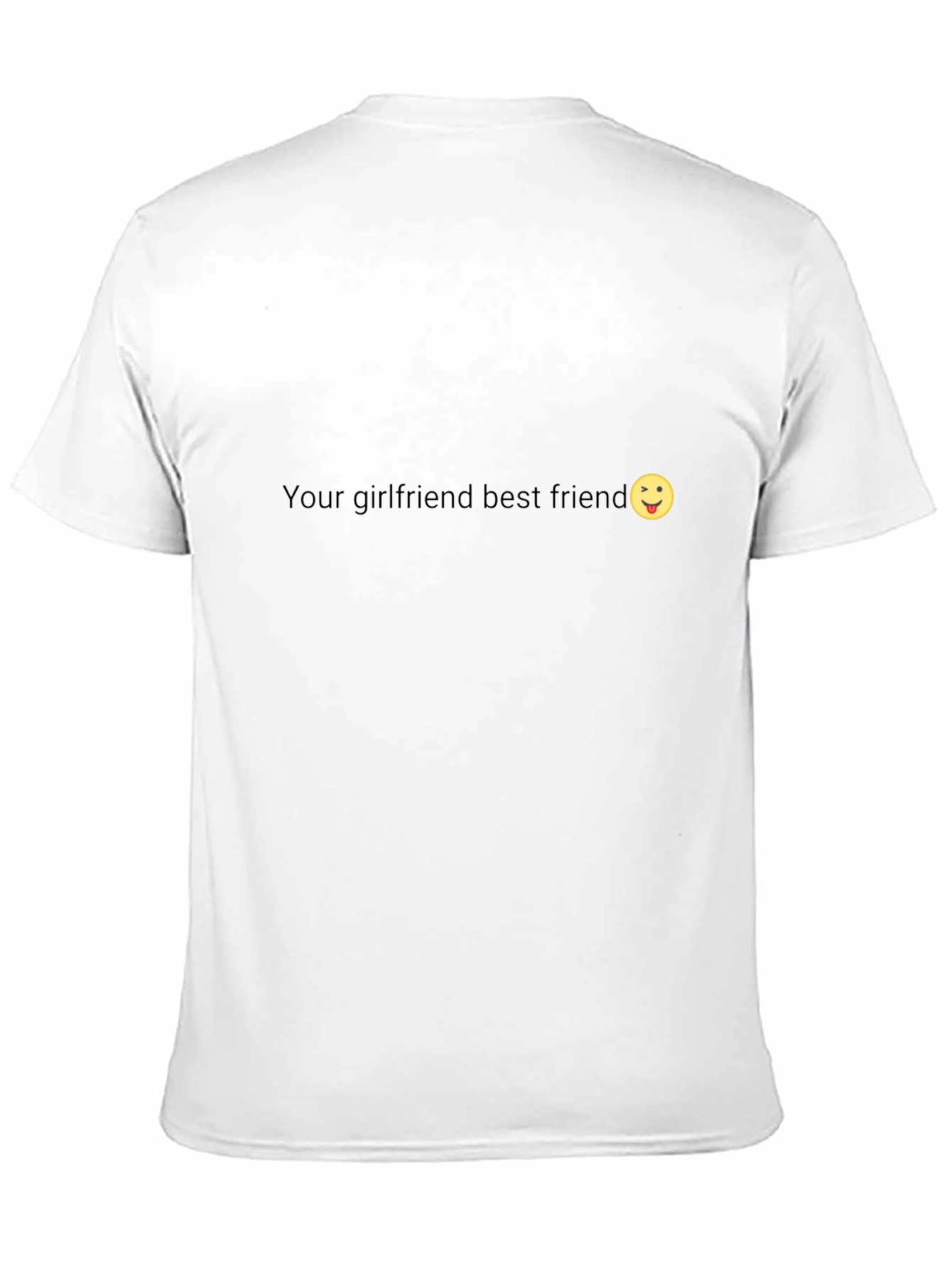Your Girlfriend Best Friend Emoji Black T-Shirt