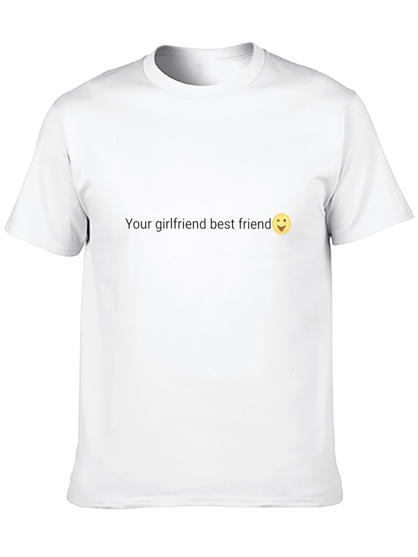 Your Girlfriend Best Friend Emoji Black T-Shirt