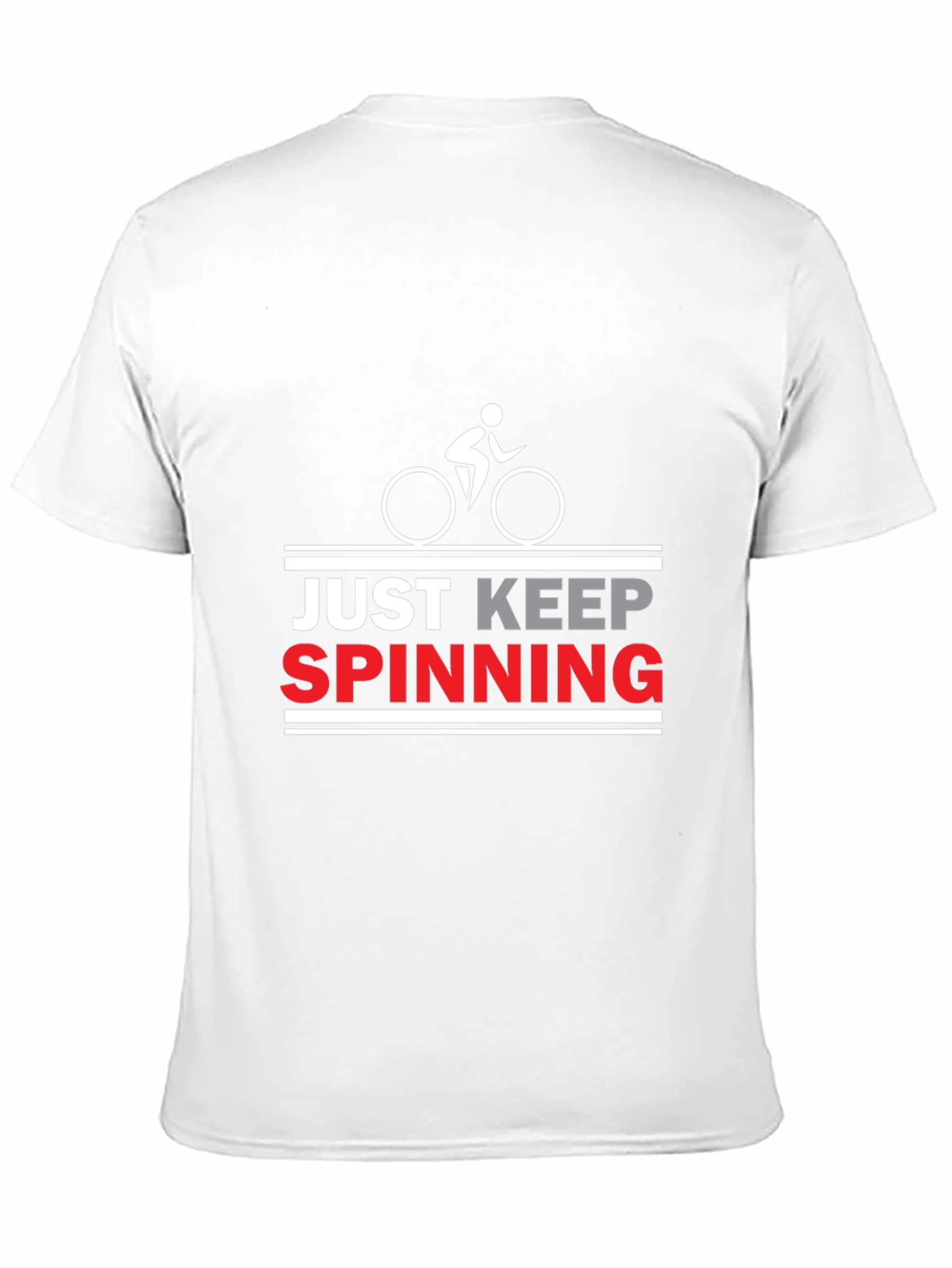 Just Keep Spinning Cycling T-Shirt - Black