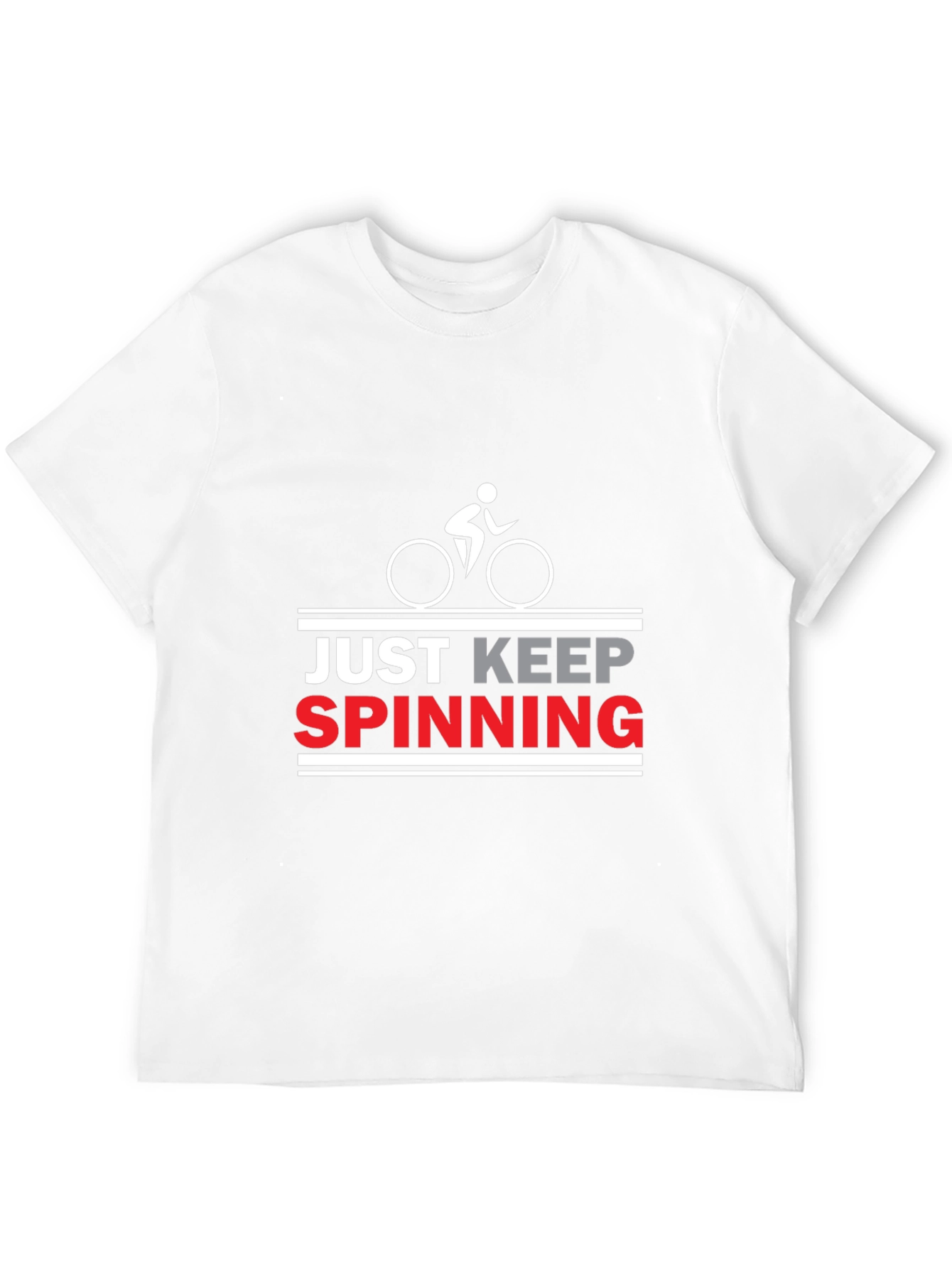 Just Keep Spinning Cycling T-Shirt - Black