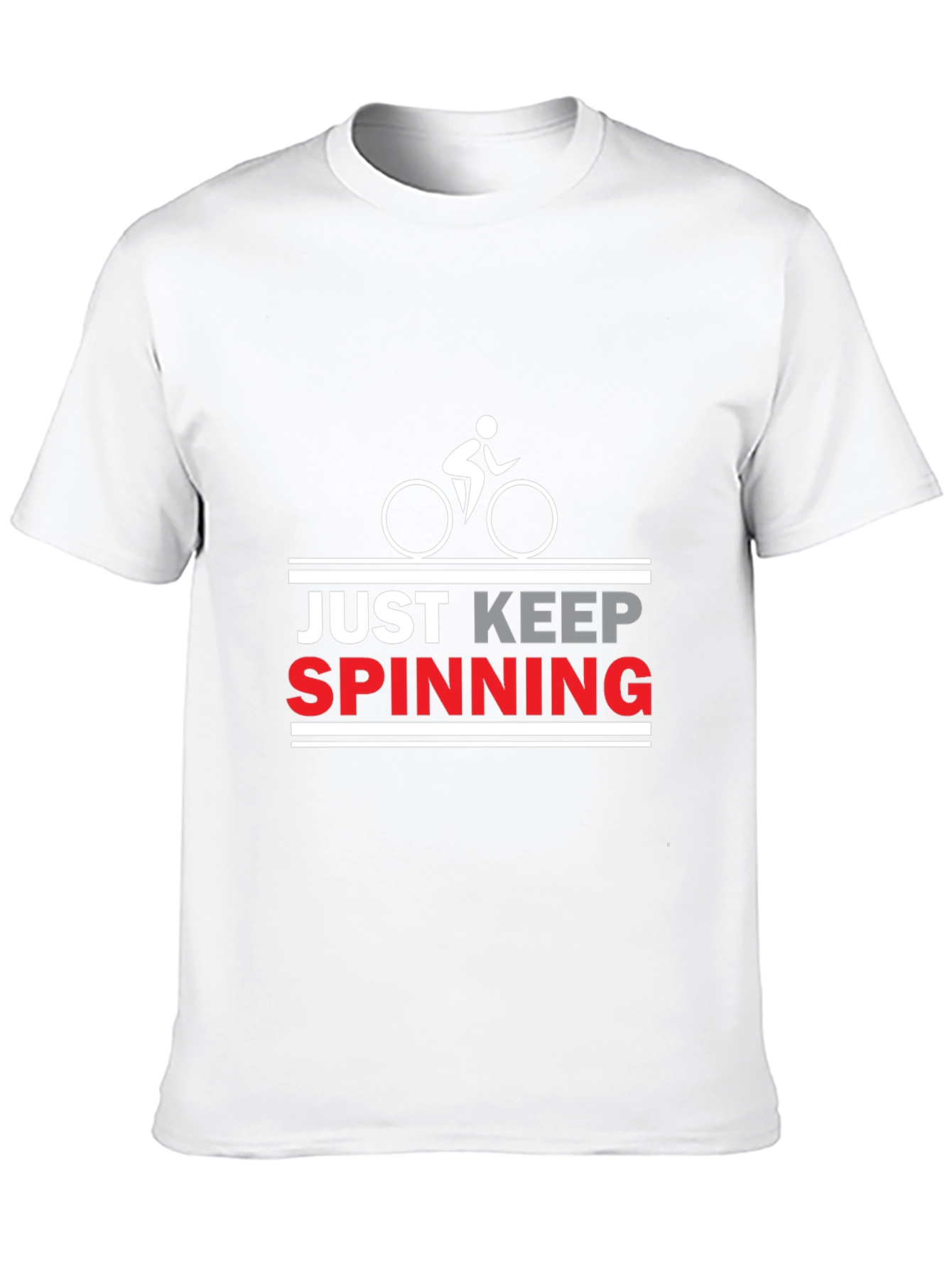 Just Keep Spinning Cycling T-Shirt - Black