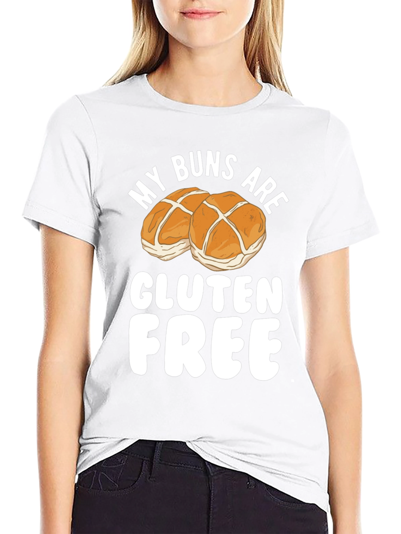 Funny Gluten Free Buns Graphic T-Shirt