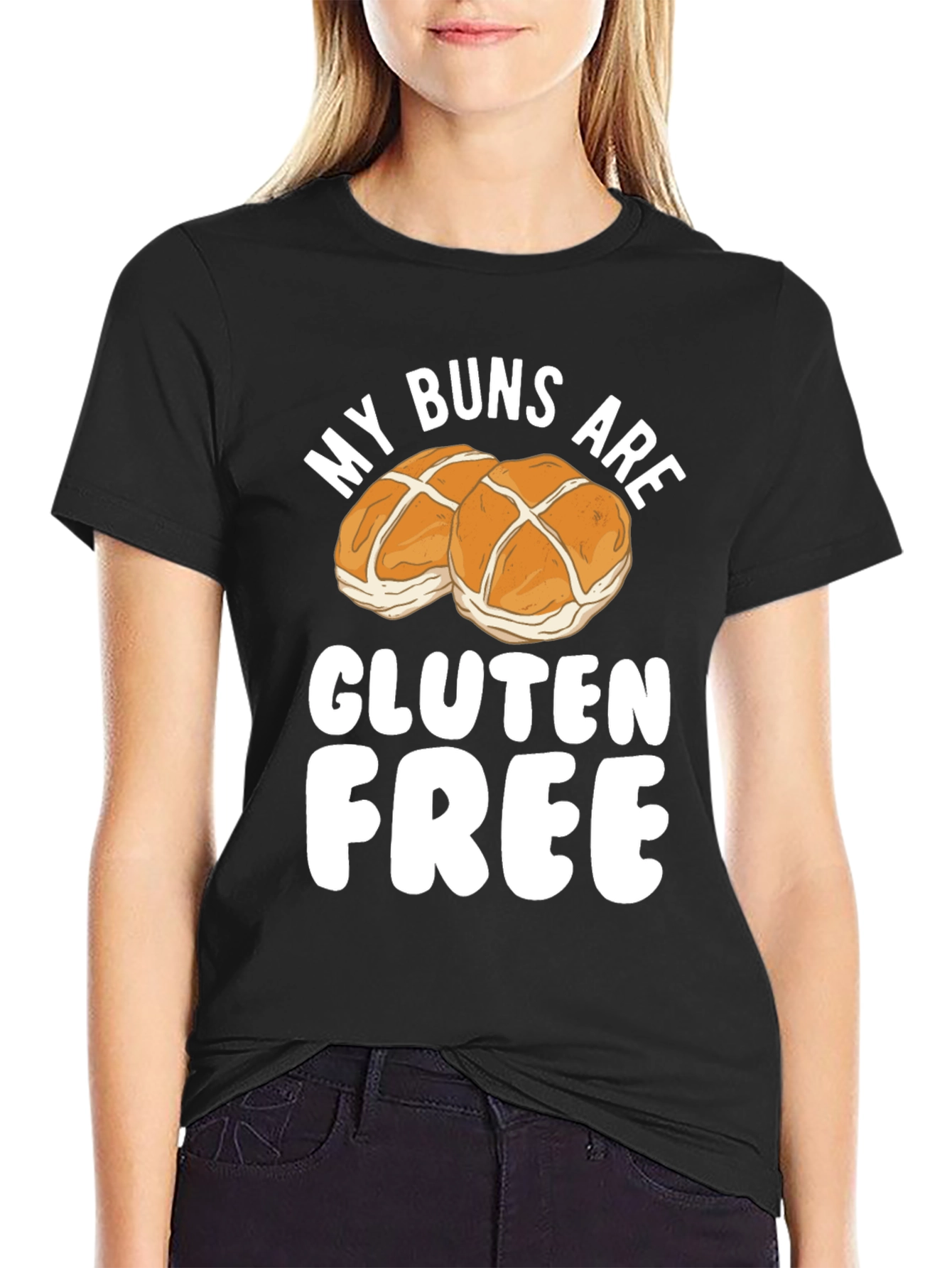 Funny Gluten Free Buns Graphic T-Shirt