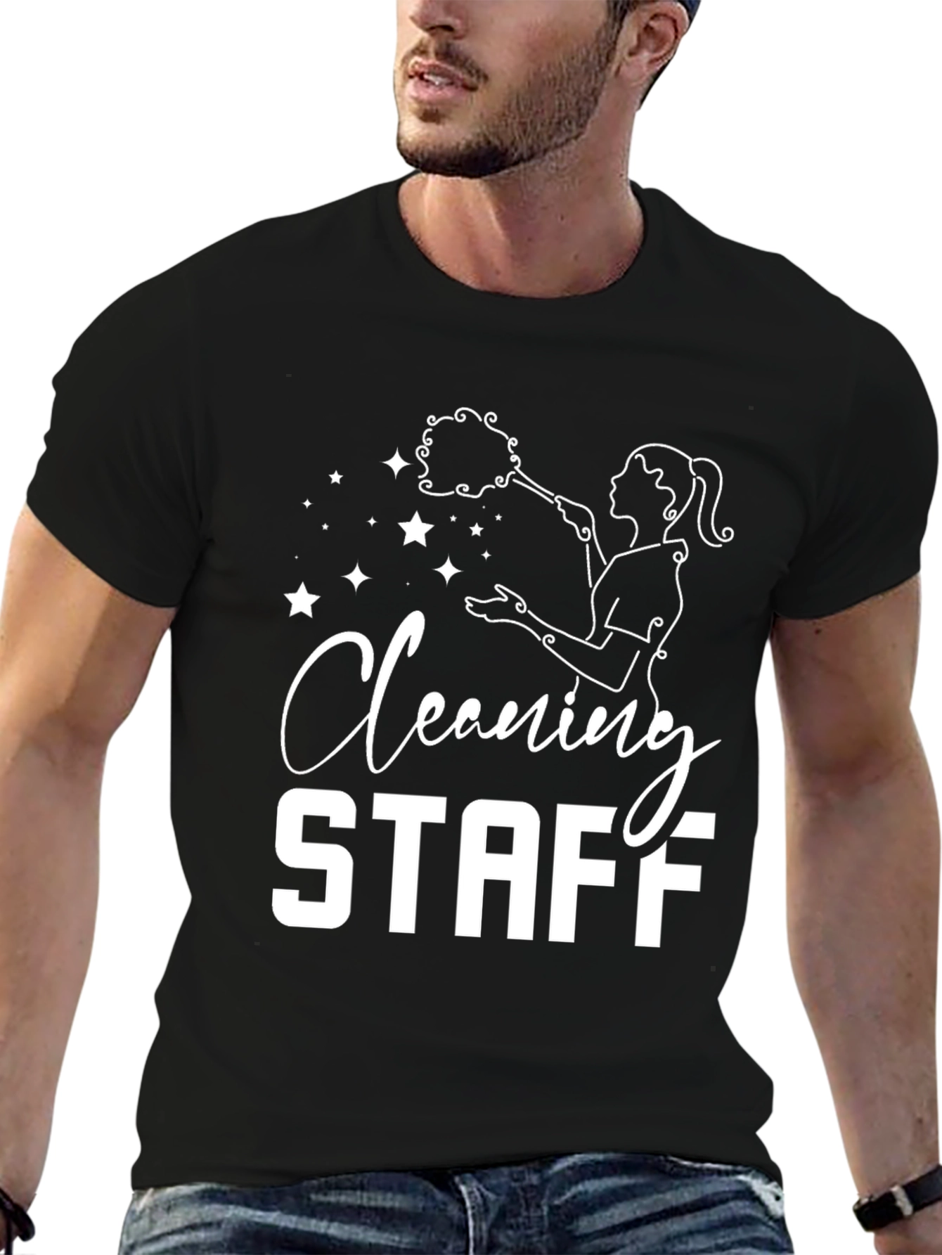 Cleaning Staff Graphic T-Shirt