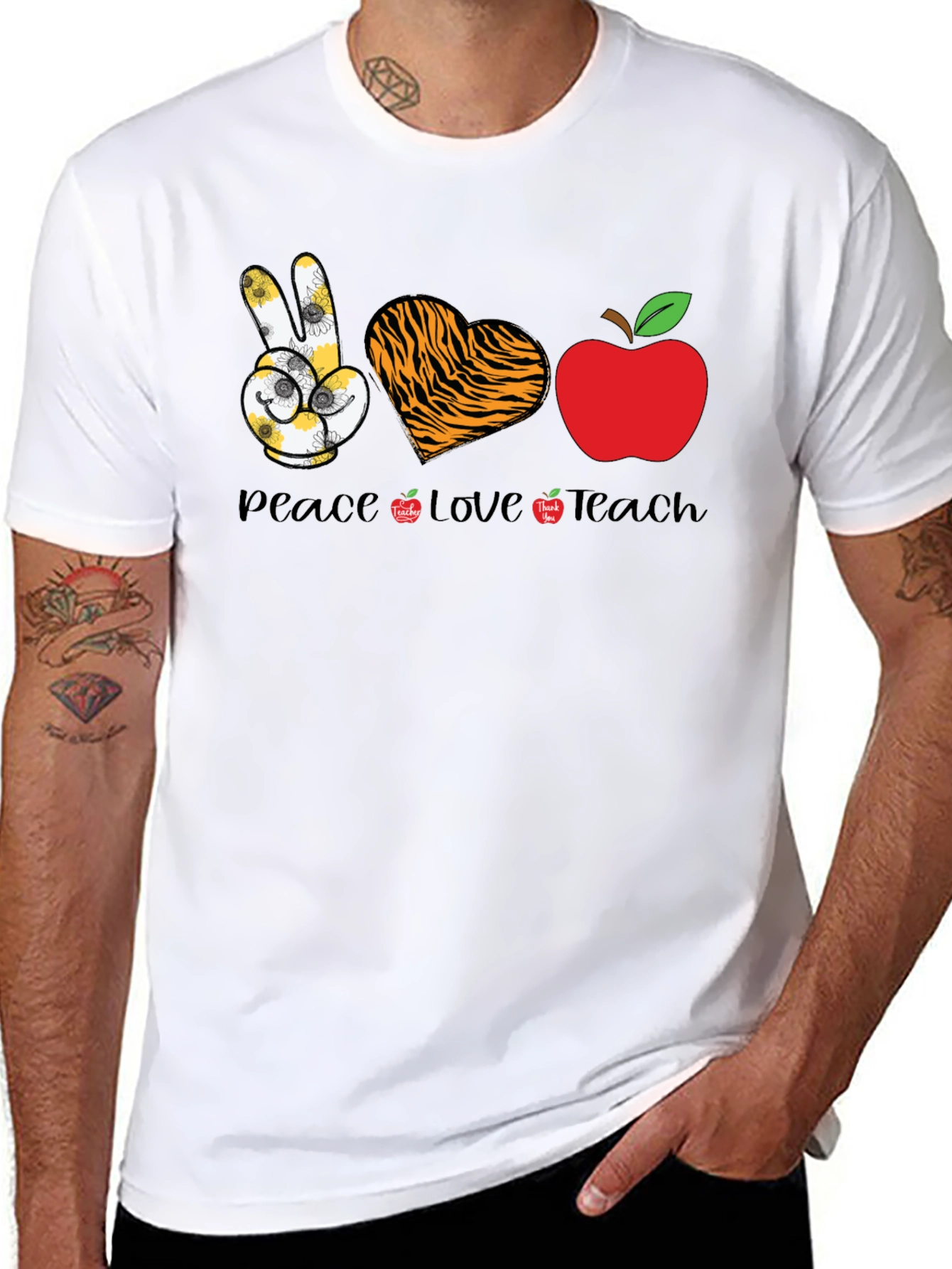 Peace Love Teach T-Shirt