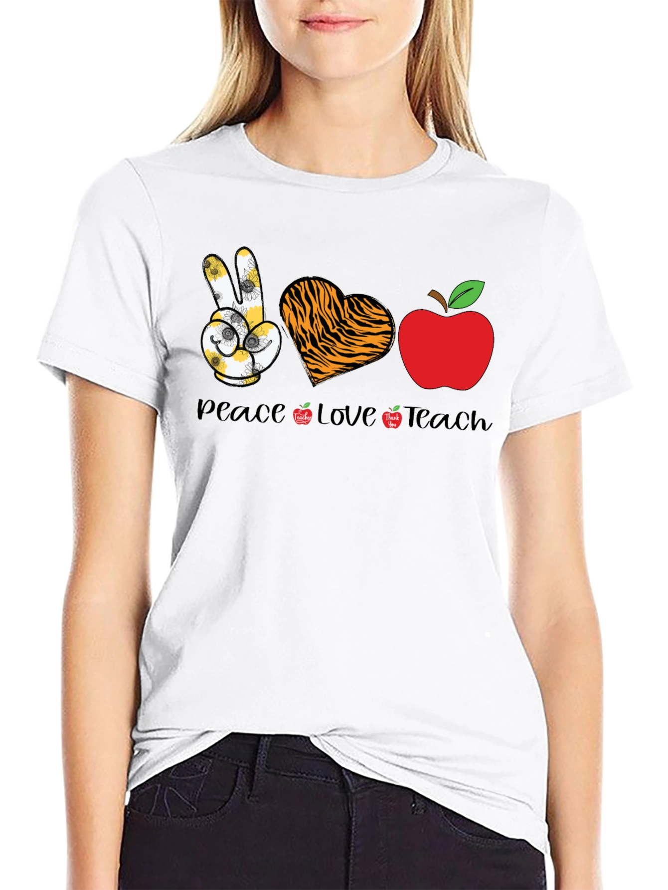 Peace Love Teach T-Shirt