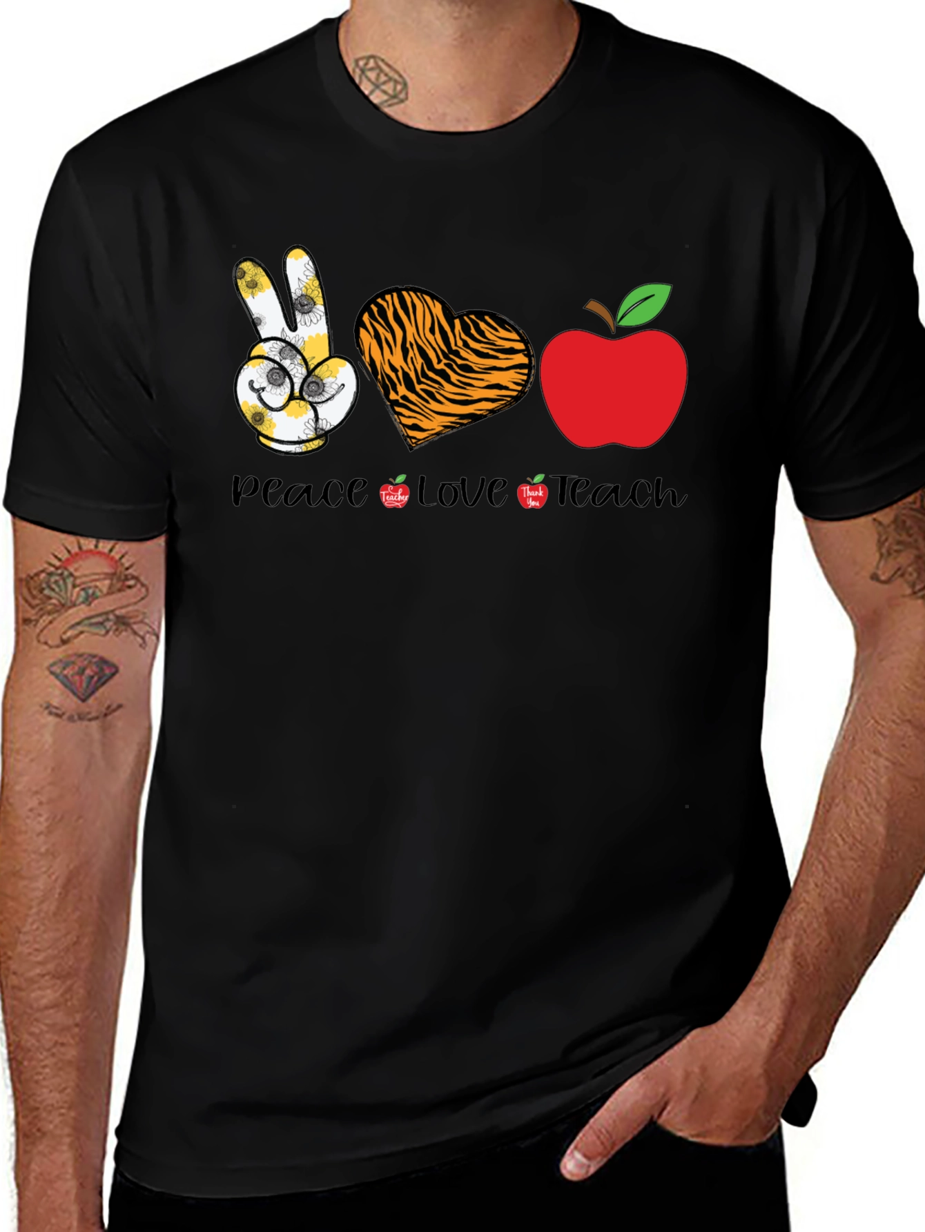 Peace Love Teach T-Shirt