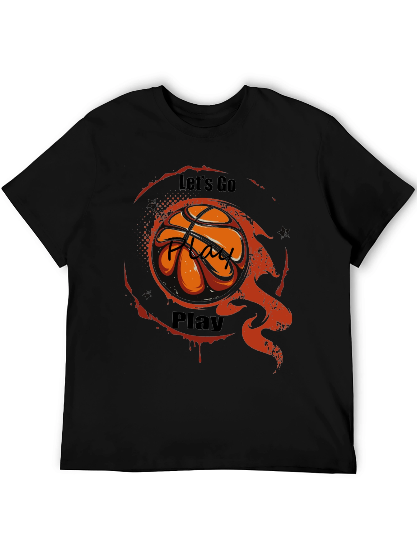 Basketball Graphic Black T-Shirt