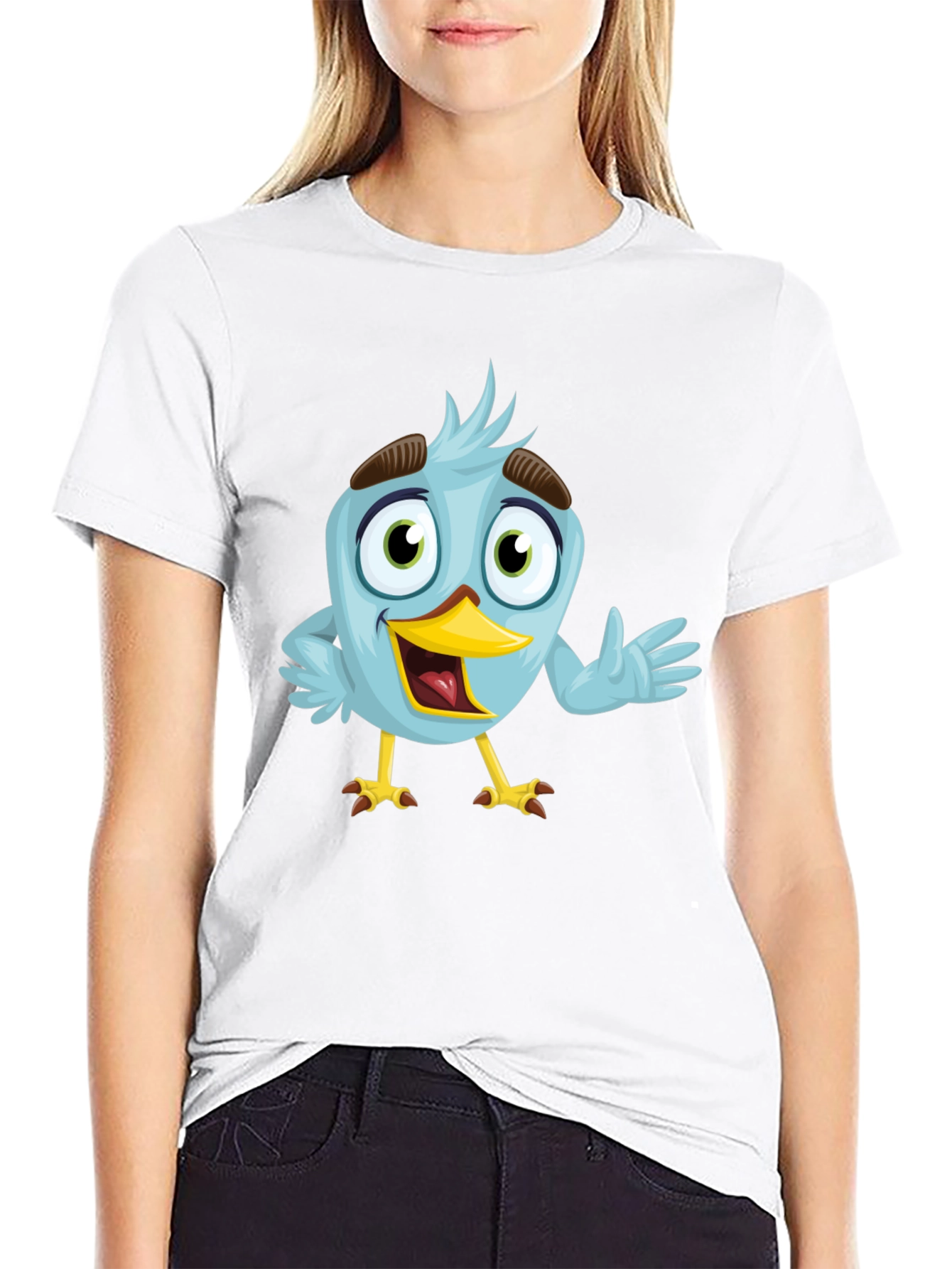 Cartoon Bird Graphic Tee - Funky & Fun Apparel